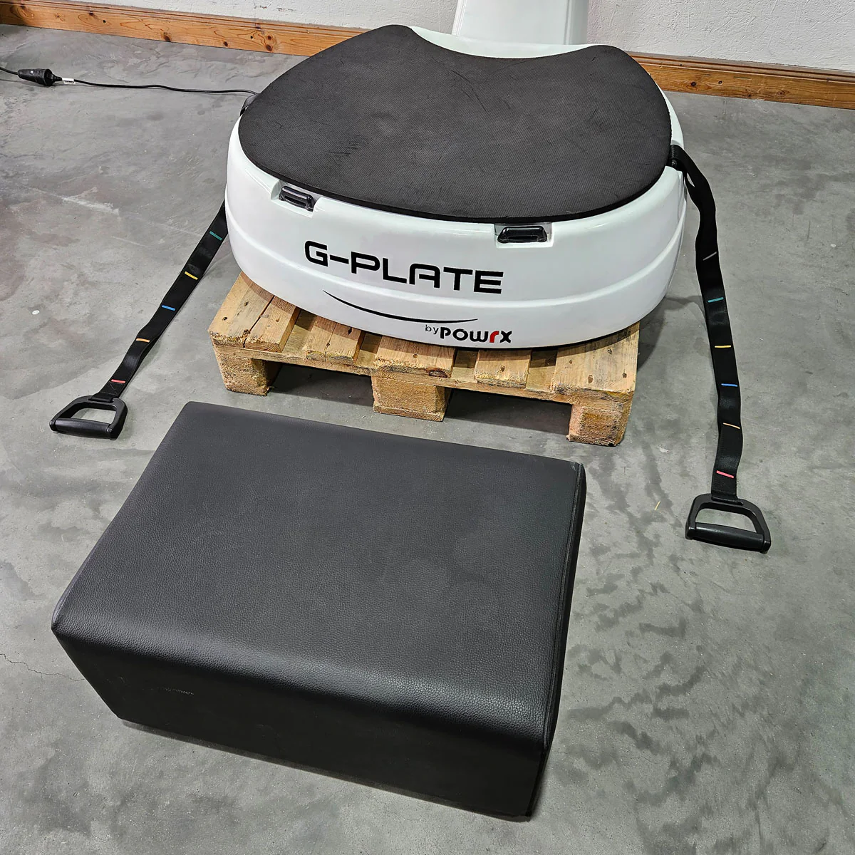 G-Plate by POWRX, Vibrationsplatte mit Luftfederung, Touchscreen Display, Farbe Weiß, gebraucht - geprüfter Zustand - Image 8
