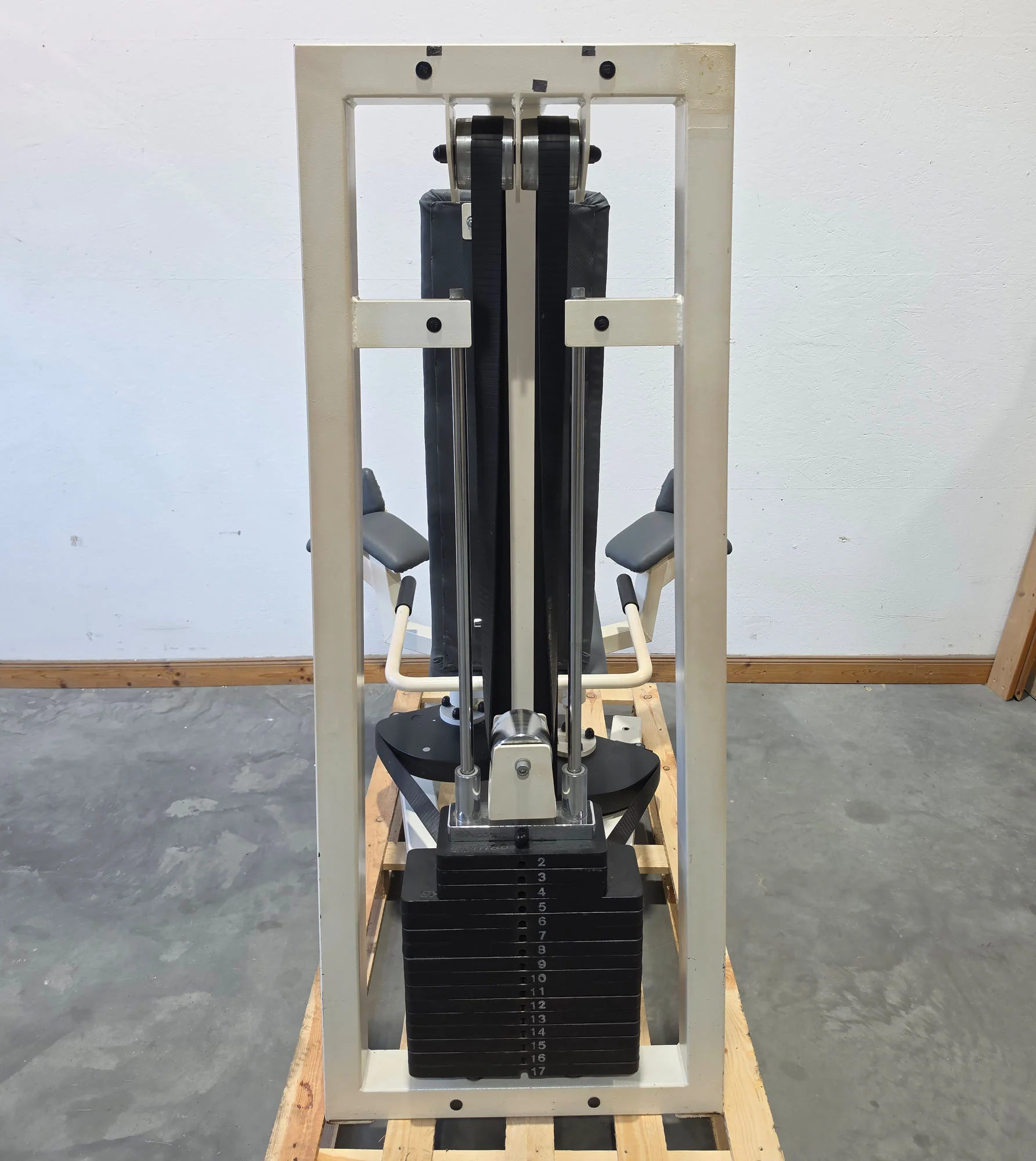 Gym80 - 2er Set = Abduktoren und Adduktorenmaschine, Oldschool Edition oder Classic Line, Hip Abduction und Hip Adduction Set, Rahmenfarbe Weiß, gebraucht mit Gebrauchsspuren - Image 16