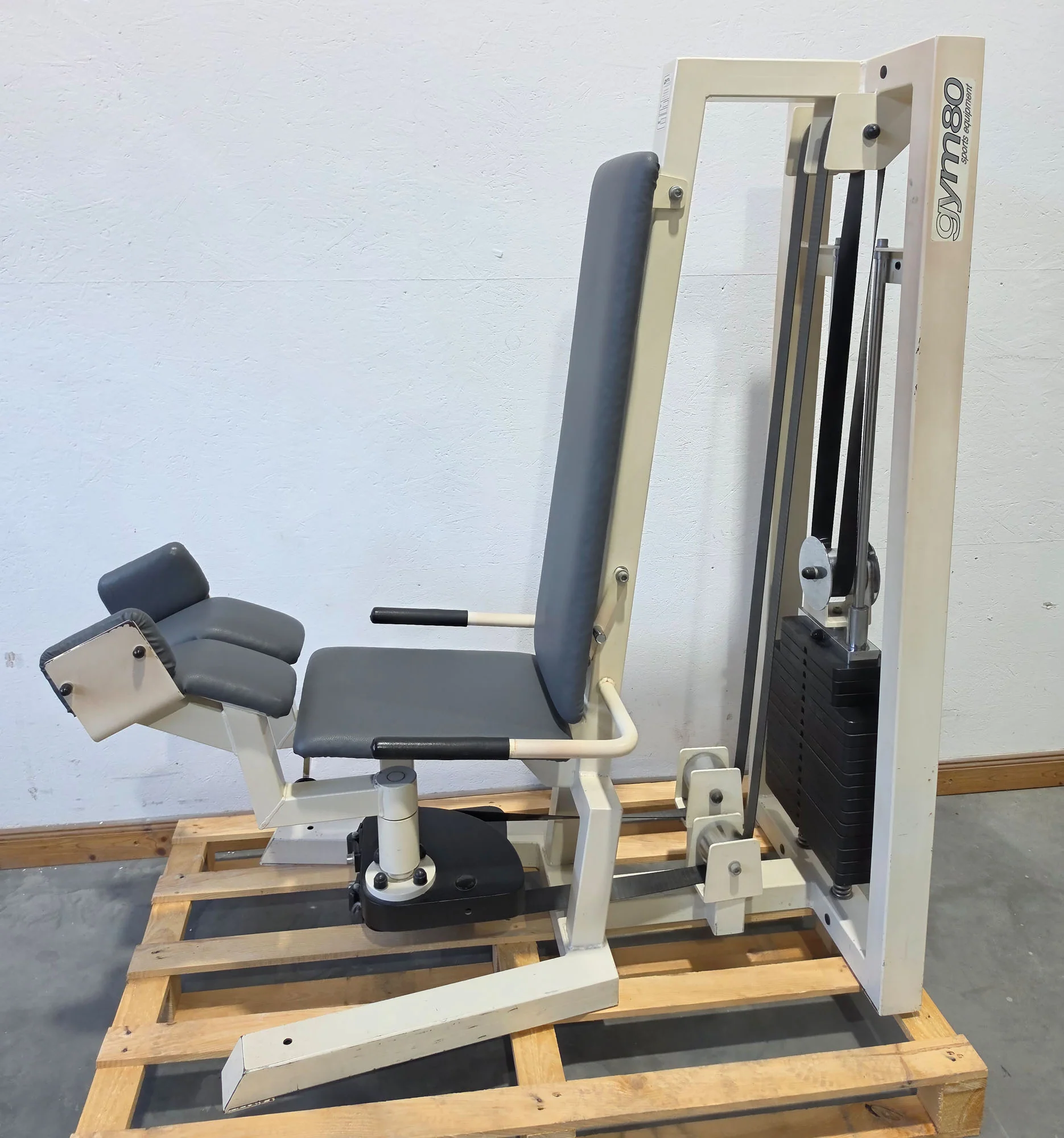 Gym80 - 2er Set = Abduktoren und Adduktorenmaschine, Oldschool Edition oder Classic Line, Hip Abduction und Hip Adduction Set, Rahmenfarbe Weiß, gebraucht mit Gebrauchsspuren - Image 5