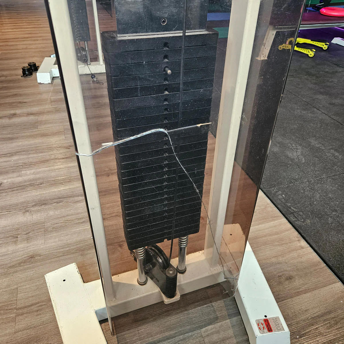 Gym80 - 2x Kabelzug, Cable Crossover, Seilzug von oben und unten, Oldschool Bodybuilding, Rahmenfarbe Weiß, gebraucht - geprüfter Zustand mit Gebrauchsspuren - Image 8