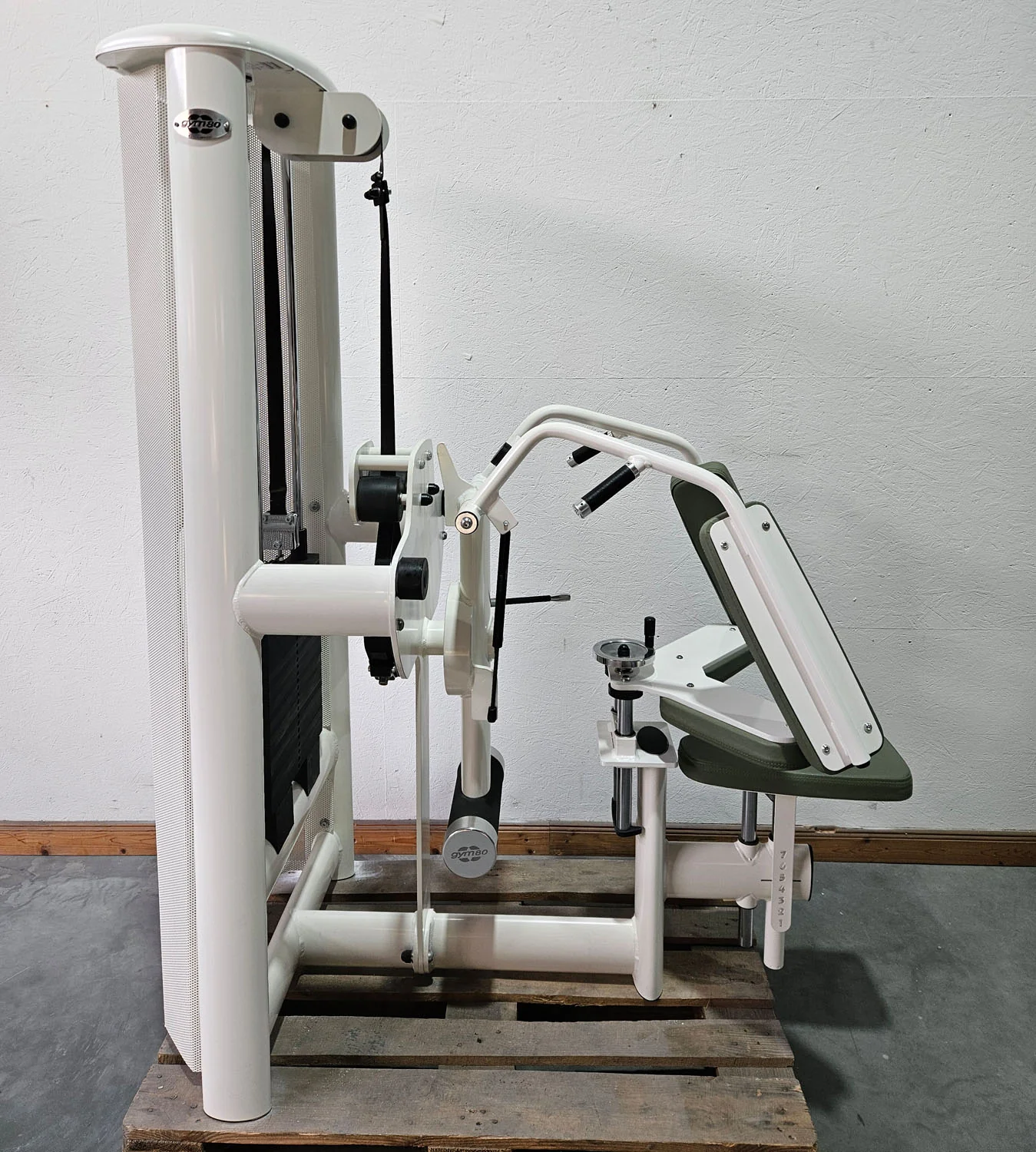 Gym80 Med80 3243 Lateralmaschine mit Trainingsarm, Lateralflexion, Latflex,  Seitneige-Maschine, Farbe Weiß, gebraucht - überholter Zustand - Image 4