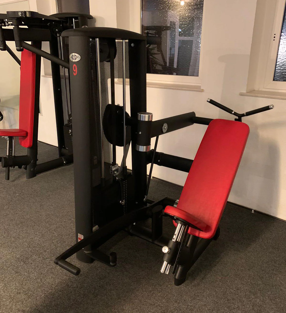 Gym80 Sygnum - 20 Kraftgeräte, 17 Bänke, Ständer, Ablagen etc - Gerätepark, Matt-Schwarz Sonderfarbe, gebraucht - Neuwertig - Image 12