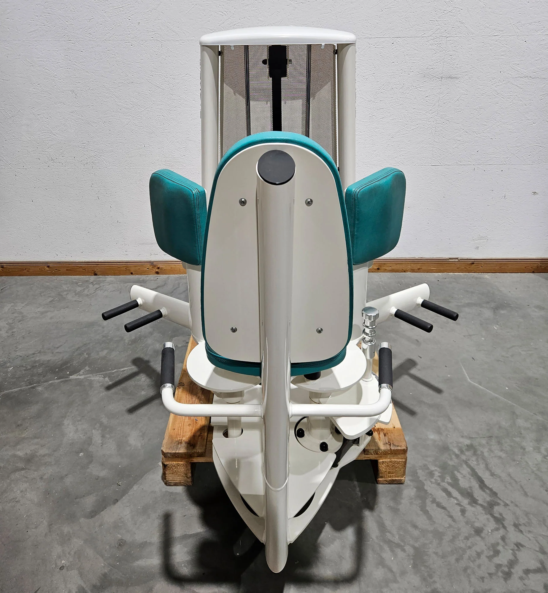 Gym80 Sygnum 2er Set = Abduktoren und Adduktorenmaschine, Hip Abduction und Hip Adduction Set, Rahmenfarbe Weiß, gebraucht - überholter Zustand - Image 7