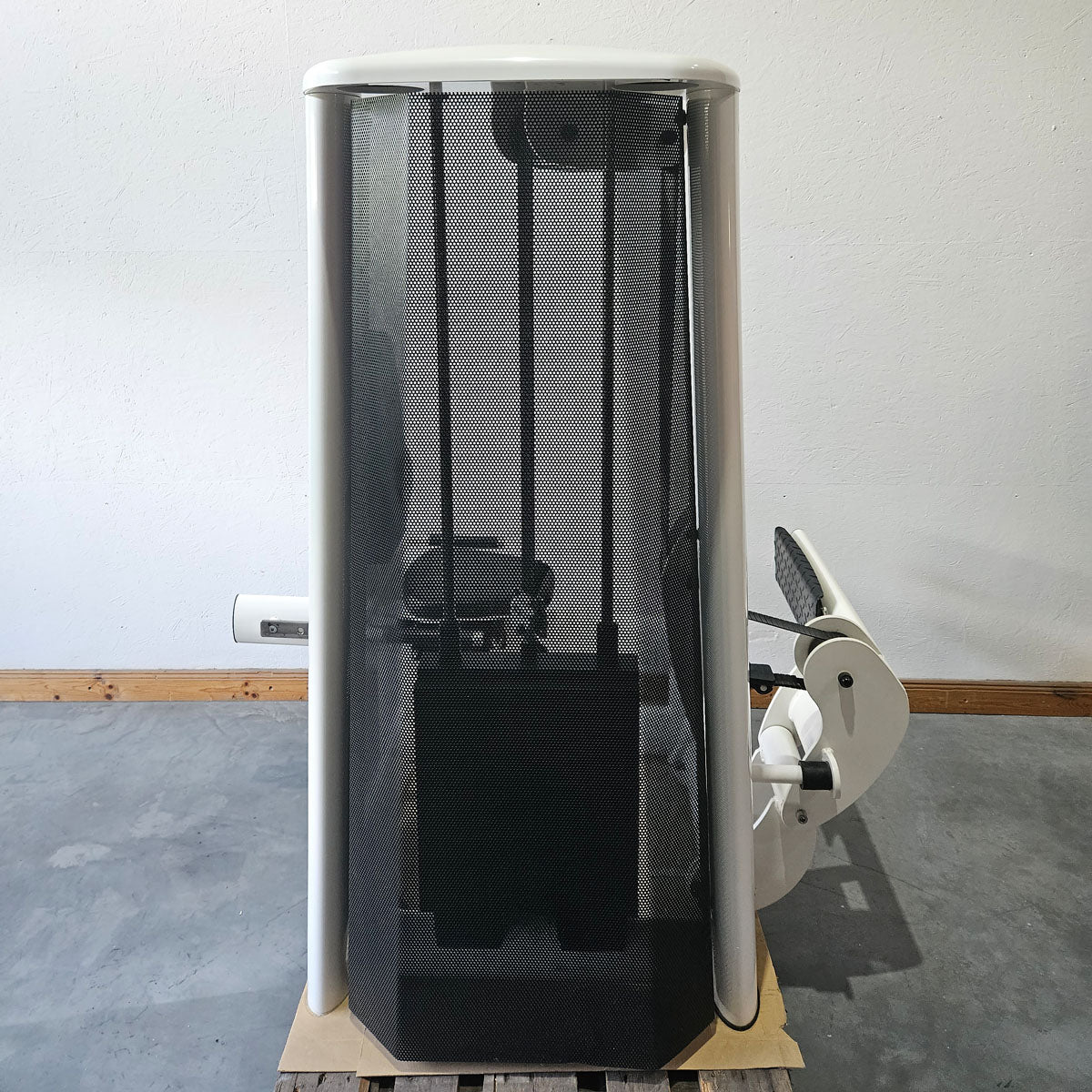 Gym80 Wadenpresse sitzend Sygnum 3027, Wadenmaschine, Calf Press, Rahmenfarbe Weiß, gebraucht - überholter Zustand - Image 3
