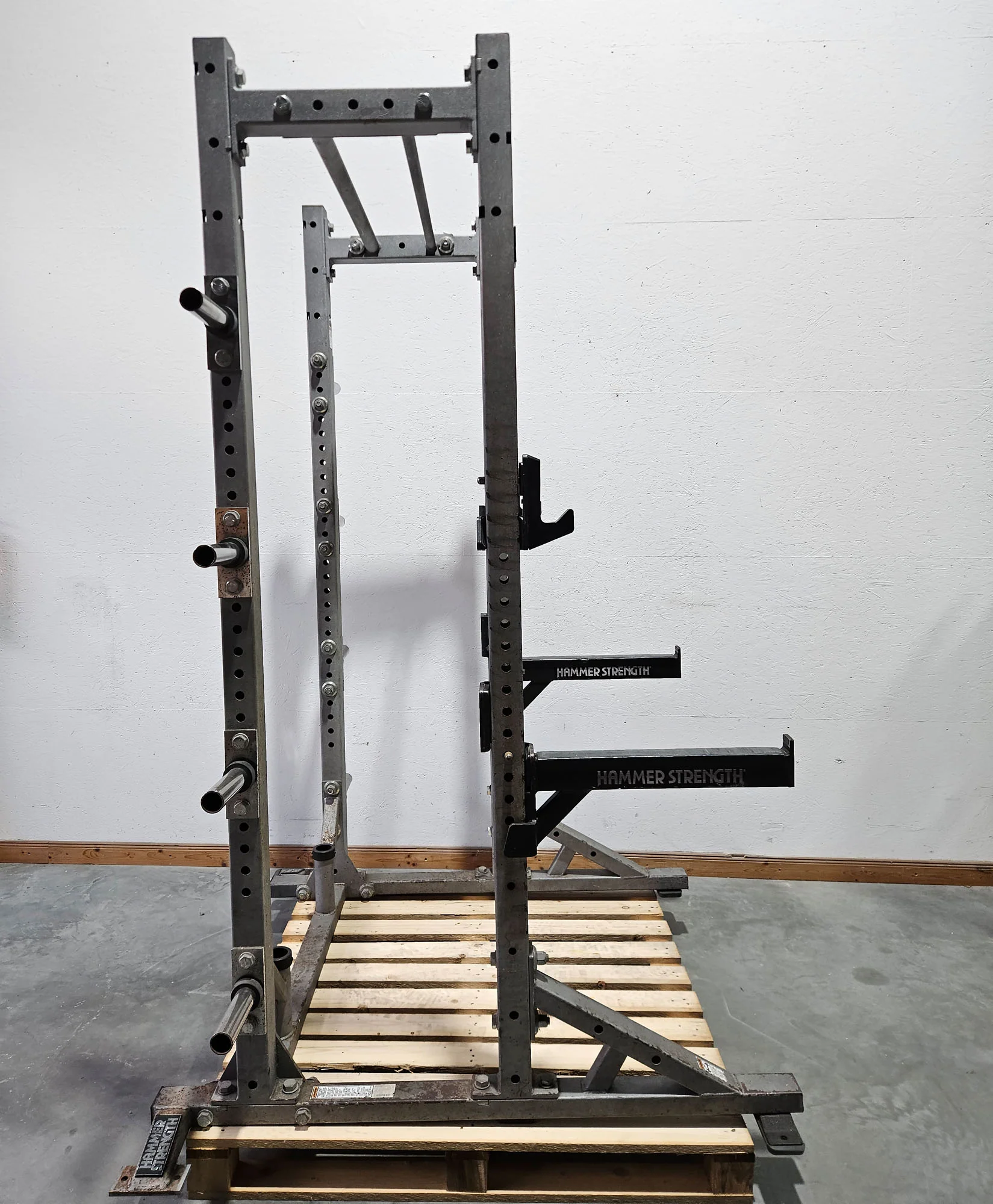 Hammer Strength HD Athletic Half Rack, Farbe Silber, gebraucht - geprüfter technischer Zustand mit optischen Gebrauchsspuren - Image 3