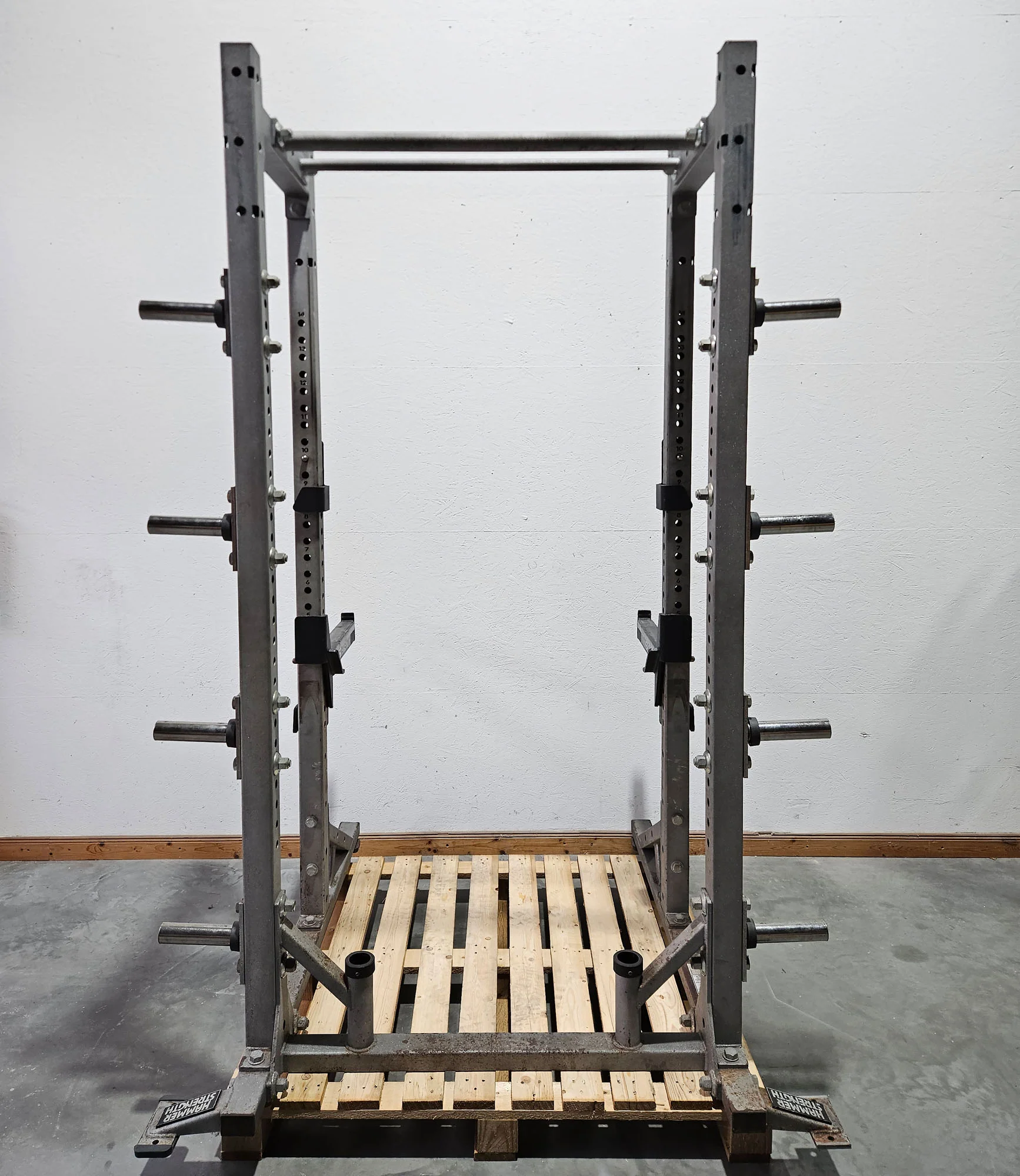 Hammer Strength HD Athletic Half Rack, Farbe Silber, gebraucht - geprüfter technischer Zustand mit optischen Gebrauchsspuren - Image 4