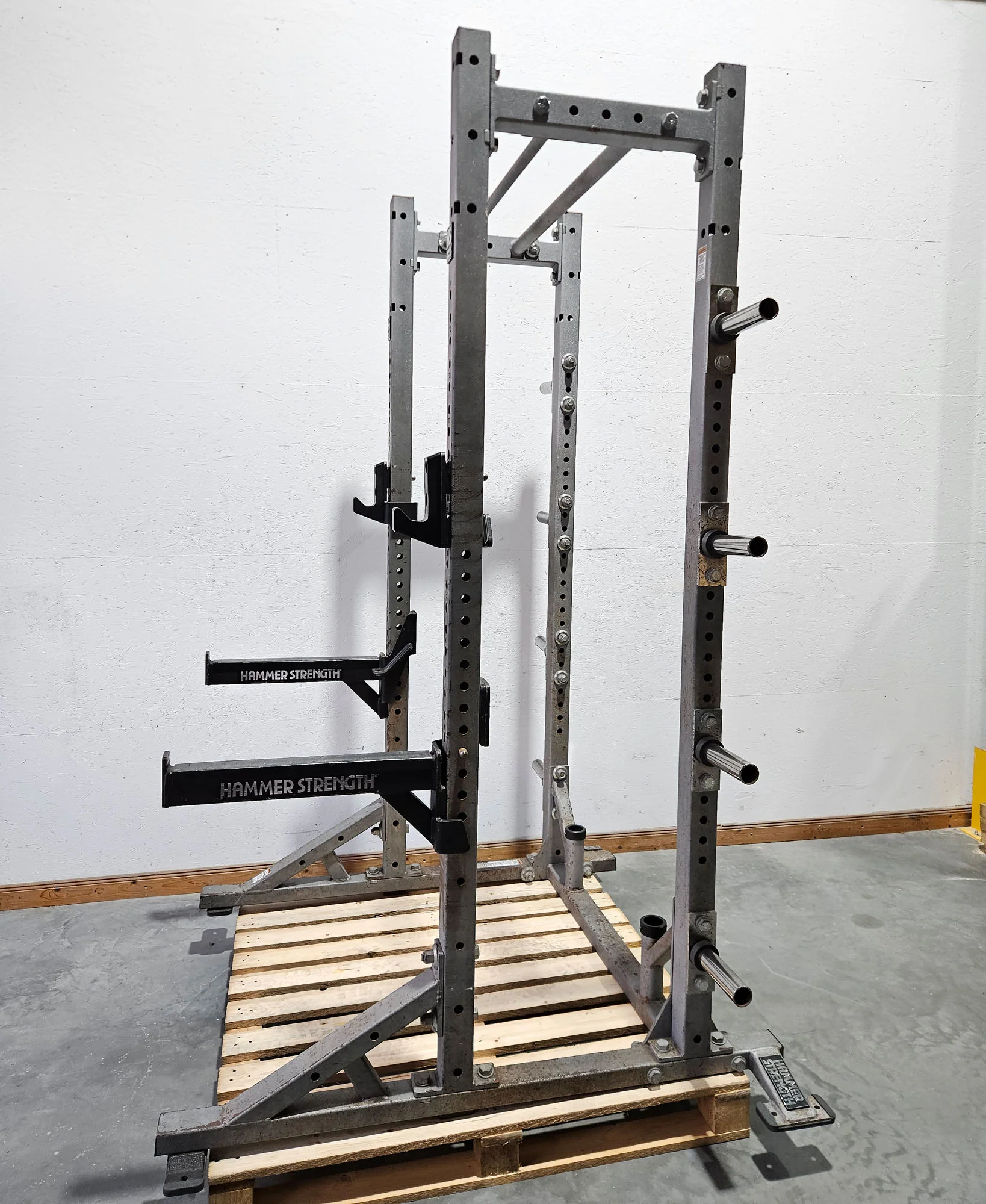 Hammer Strength HD Athletic Half Rack, Farbe Silber, gebraucht - geprüfter technischer Zustand mit optischen Gebrauchsspuren - Image 5