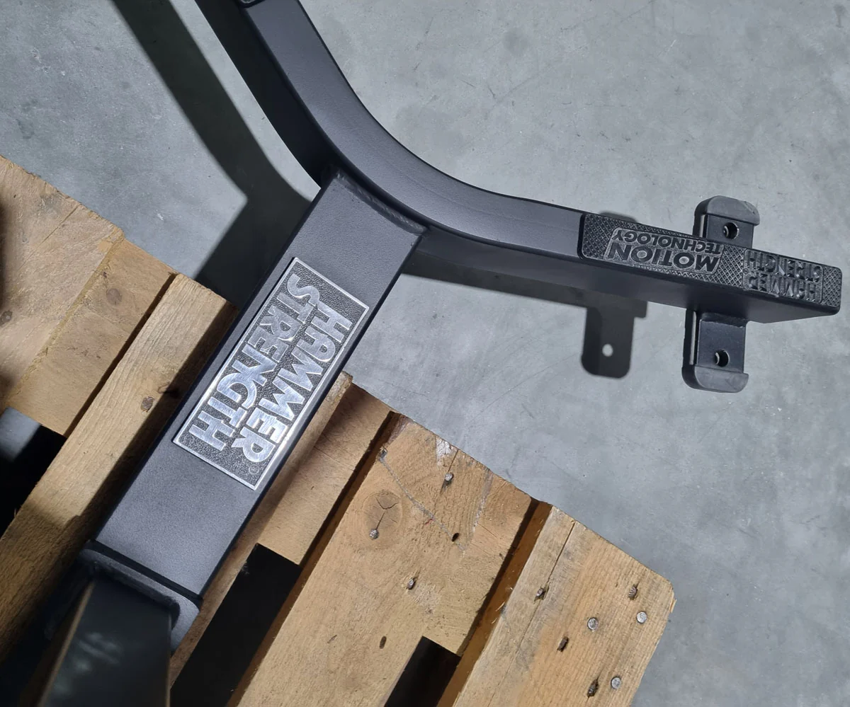 Hammer Strength Hyperextension 45° Rückenstreckerbank verstellbar, Back extension BW-BE, Rahmenfarbe Schwarz, Polsterfarbe Blau, gebraucht - überholter Zustand - Image 8