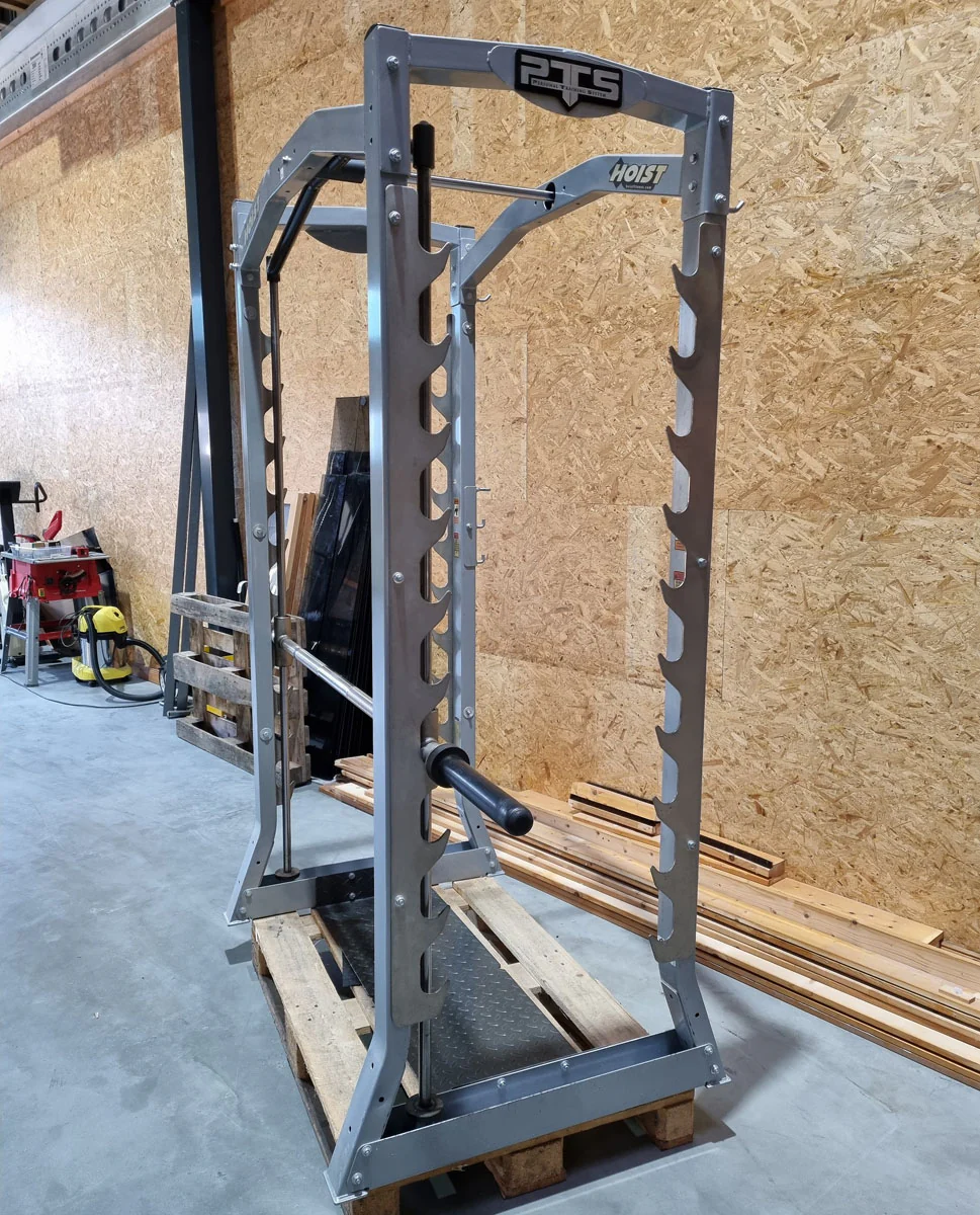 Hoist PTS 3D Multipresse mit Kabelzug Crossover, Max Rack Smith Machine with Cable Crossover, Dual Adjustable Pulley DAP, Rahmenfarbe Silber, gebrauchter - überholter Zustand - Image 2