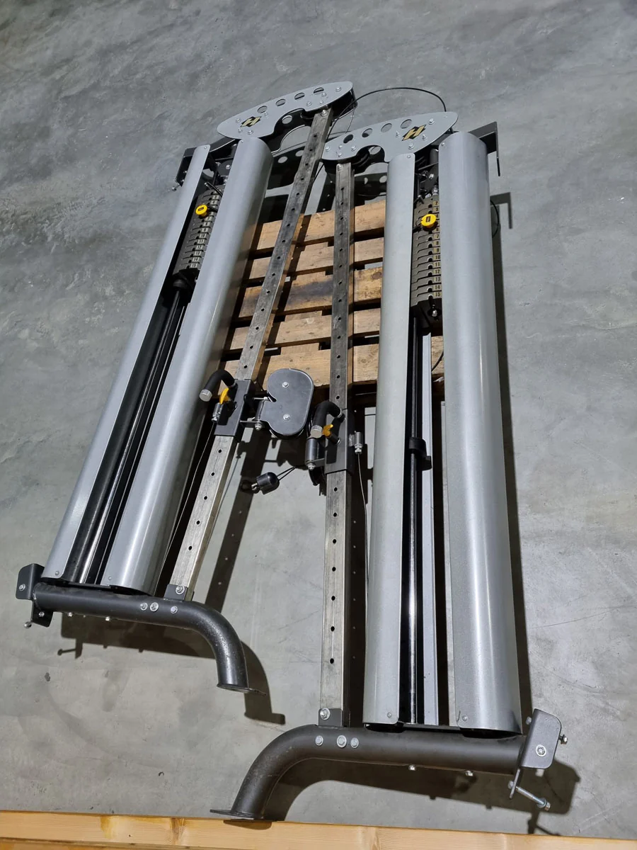 Hoist PTS 3D Multipresse mit Kabelzug Crossover, Max Rack Smith Machine with Cable Crossover, Dual Adjustable Pulley DAP, Rahmenfarbe Silber, gebrauchter - überholter Zustand - Image 8