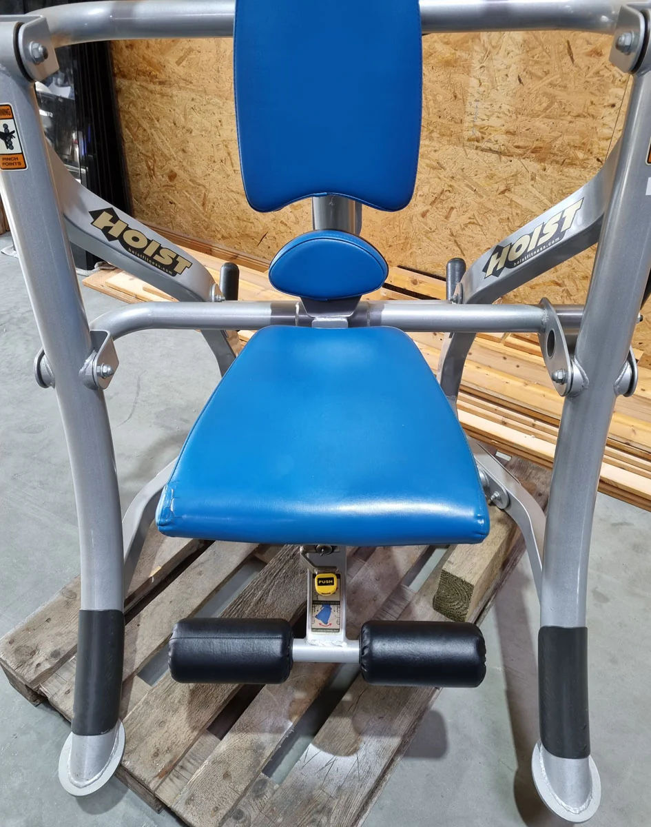 Hoist Roc-Abs Machine, Bauchmaschine Roc it Serie, Abdominal Crunch, Plate loaded, Rotation, Rahmenfarbe Silber, Polsterfarbe Blau, gebraucht - überholter Zustand - Image 7