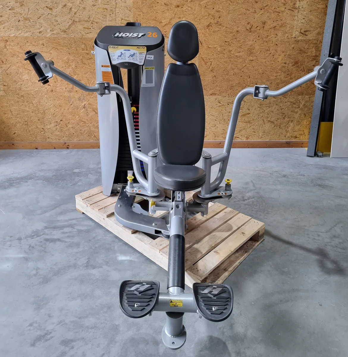 Hoist Roc-IT Pec Fly, RS1302, Butterfly, Roc IT Selectorized Serie mit Steckgewichten, Vorgänger vom RS-2302, Rahmenfarbe Silber, gebraucht - überholter Zustand - Image 2