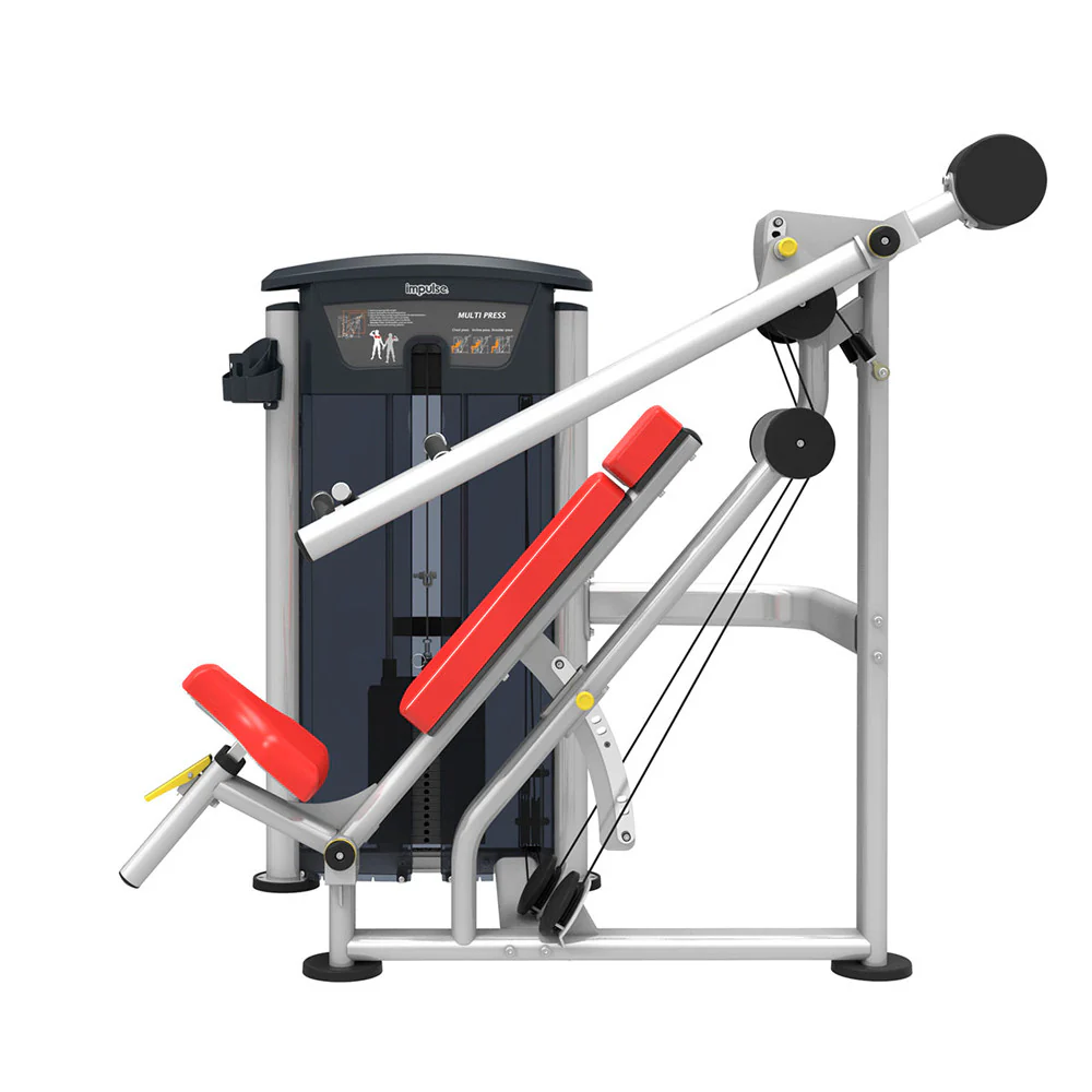 Impulse Fitness Bankdrücken, Schrägbankdrücken, Schulterpresse, 3 in 1 Kombimaschine, IT9529, Multi Press, 90kg Gewichtsblock - Image 3