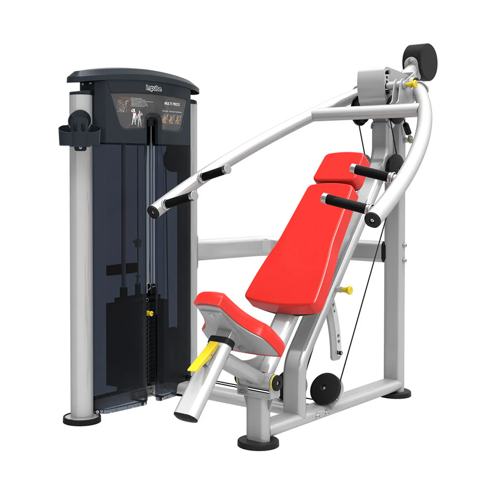 Impulse Fitness Bankdrücken, Schrägbankdrücken, Schulterpresse, 3 in 1 Kombimaschine, IT9529, Multi Press, 90kg Gewichtsblock - Image 4