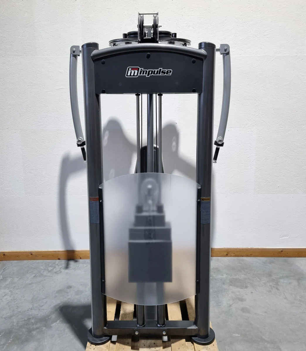 Impulse Fitness Butterfly und Butterfly Reverse 2 in 1 Kombimaschine, Pec Fly and Lat-Press-Back Machine, Rahmenfarbe Grau-Anthrazit, Polsterfarbe Grau-Anthrazit, gebraucht - überholter Zustand - Image 5