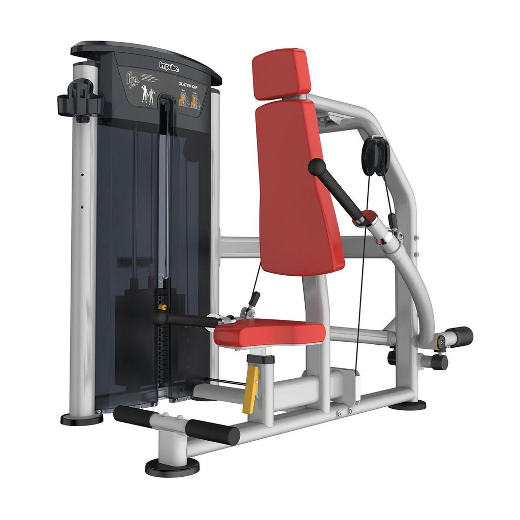 Impulse Fitness Trizepsmaschine, Dip sitzend, IT9517, Seated Dip, 90kg Gewichtsblock - Image 4