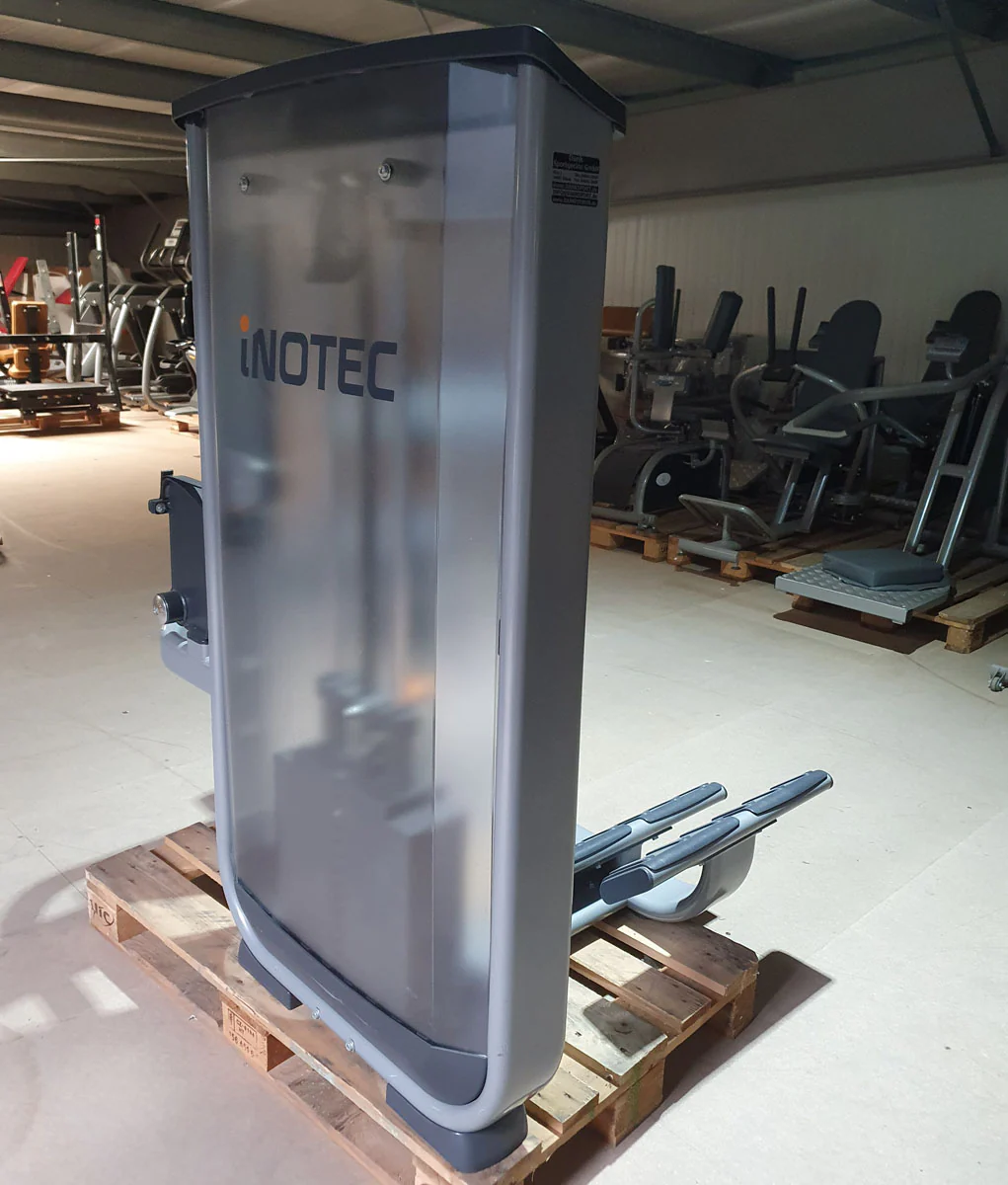 Inotec Rückenstreckermaschine, Hyperextension, Back Extension, Rahmenfarbe Silber, Polsterfarbe Schwarz, gebraucht - überholter Zustand - Image 5