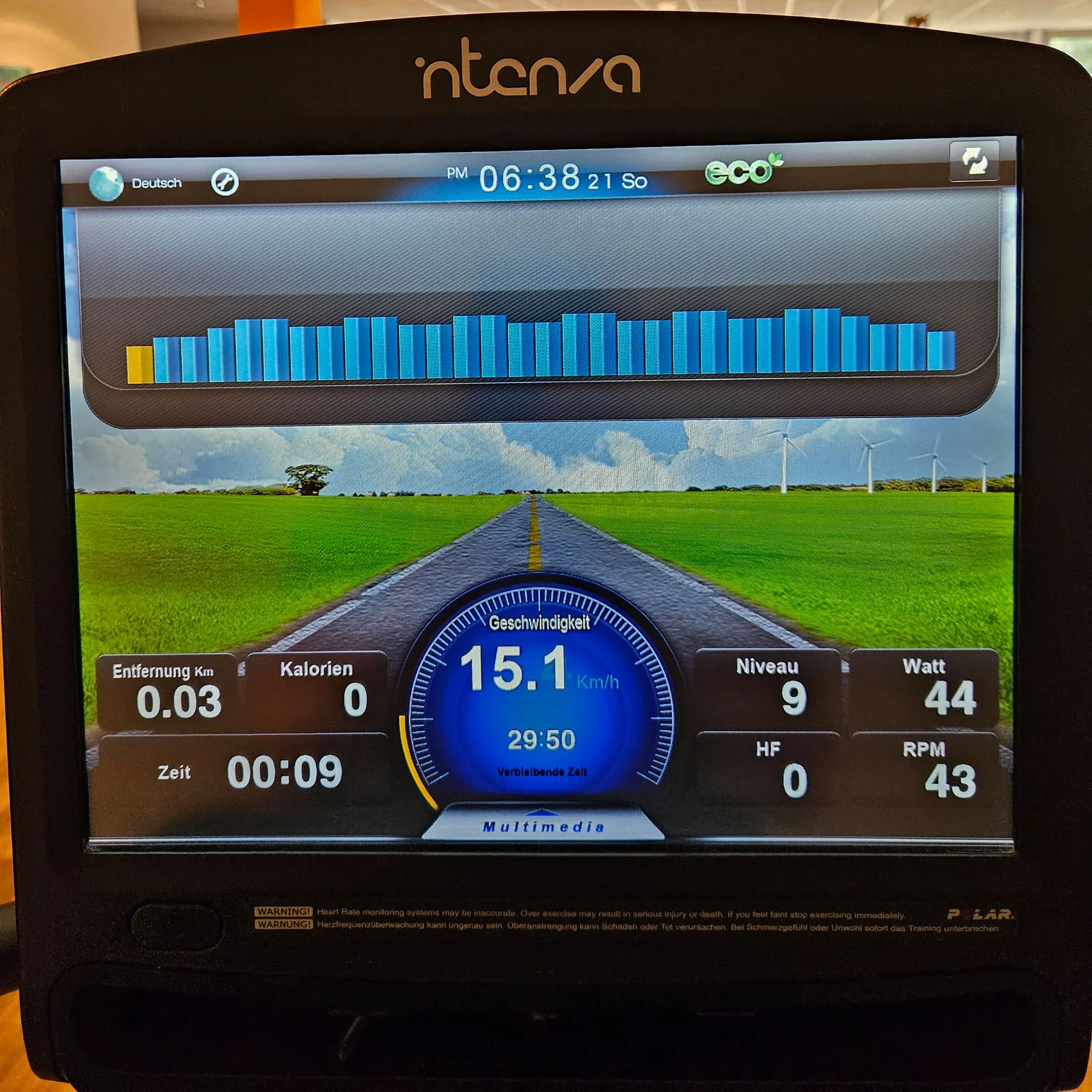 Intenza Recumbent 550 RBe, LiegeErgometer, Touch Display, gebraucht - überholter Zustand - Image 8