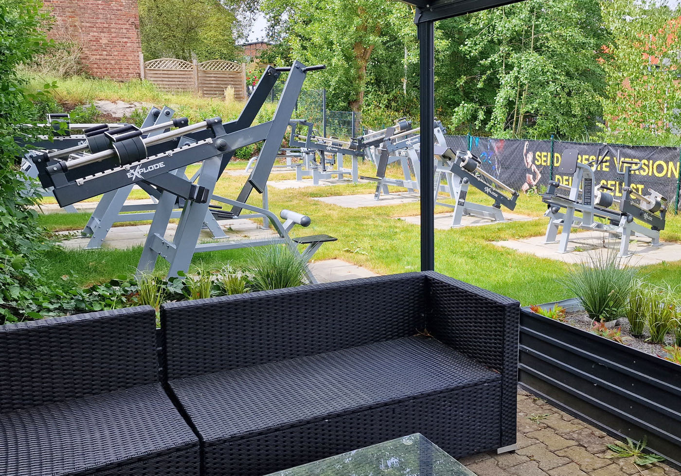 Inter Atletika Outdoor EXplode 9 Kraftgeräte im Set, DHZ Xplode Kraftgerätepark, Baujahr 2021, Farbe Grau-Silber, gebraucht - geprüfter Zustand - Image 3