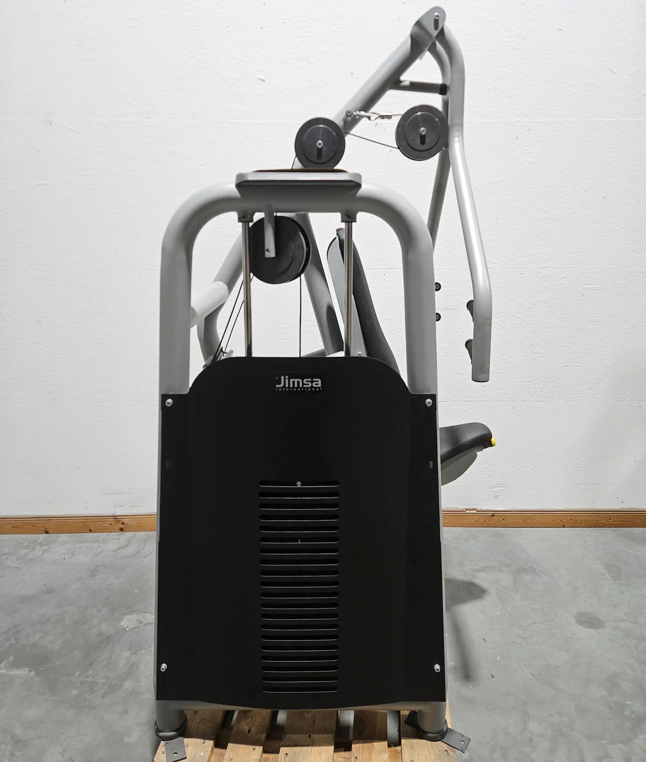 Jimsa Bankdrückmaschine, Brustpresse, Chestpress, Coolline, Rahmenfarbe Silber, gebraucht - überholter Zustand - Image 4