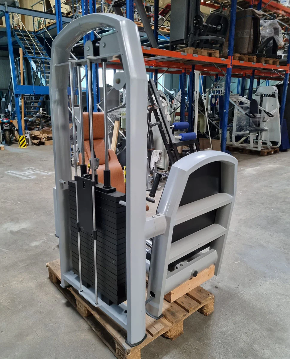 Jimsa Beinpresse sitzend, Leg Press, 220kg, Rahmenfarbe Silber, Polsterfarbe Braun, gebraucht - überholter Zustand - Image 6