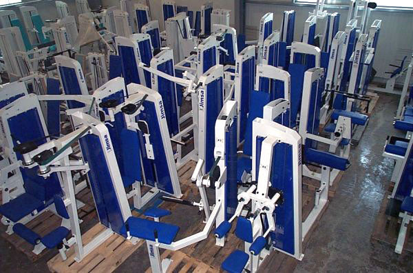 Jimsa Fitnessline- und Professionalline Kraftgerätepark, Fitnessstudio, Weiß, gebraucht - Image 14