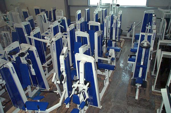Jimsa Fitnessline- und Professionalline Kraftgerätepark, Fitnessstudio, Weiß, gebraucht - Image 15