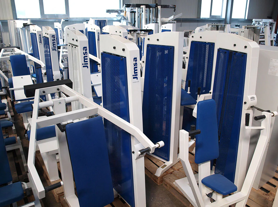 Jimsa Fitnessline- und Professionalline Kraftgerätepark, Fitnessstudio, Weiß, gebraucht - Image 2