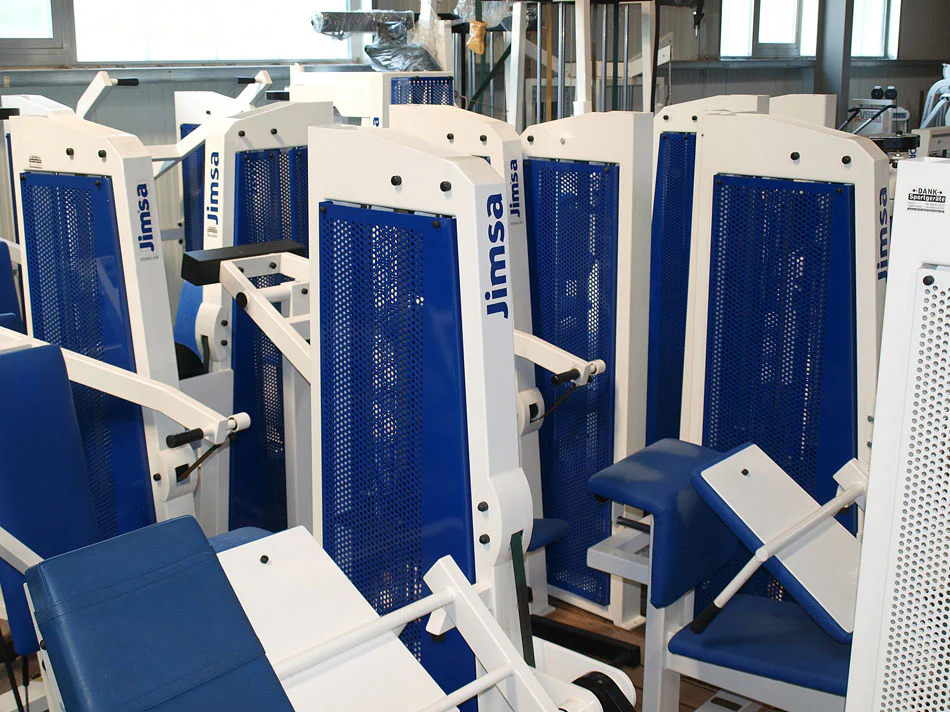 Jimsa Fitnessline- und Professionalline Kraftgerätepark, Fitnessstudio, Weiß, gebraucht - Image 6