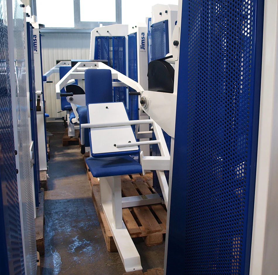 Jimsa Fitnessline- und Professionalline Kraftgerätepark, Fitnessstudio, Weiß, gebraucht - Image 7