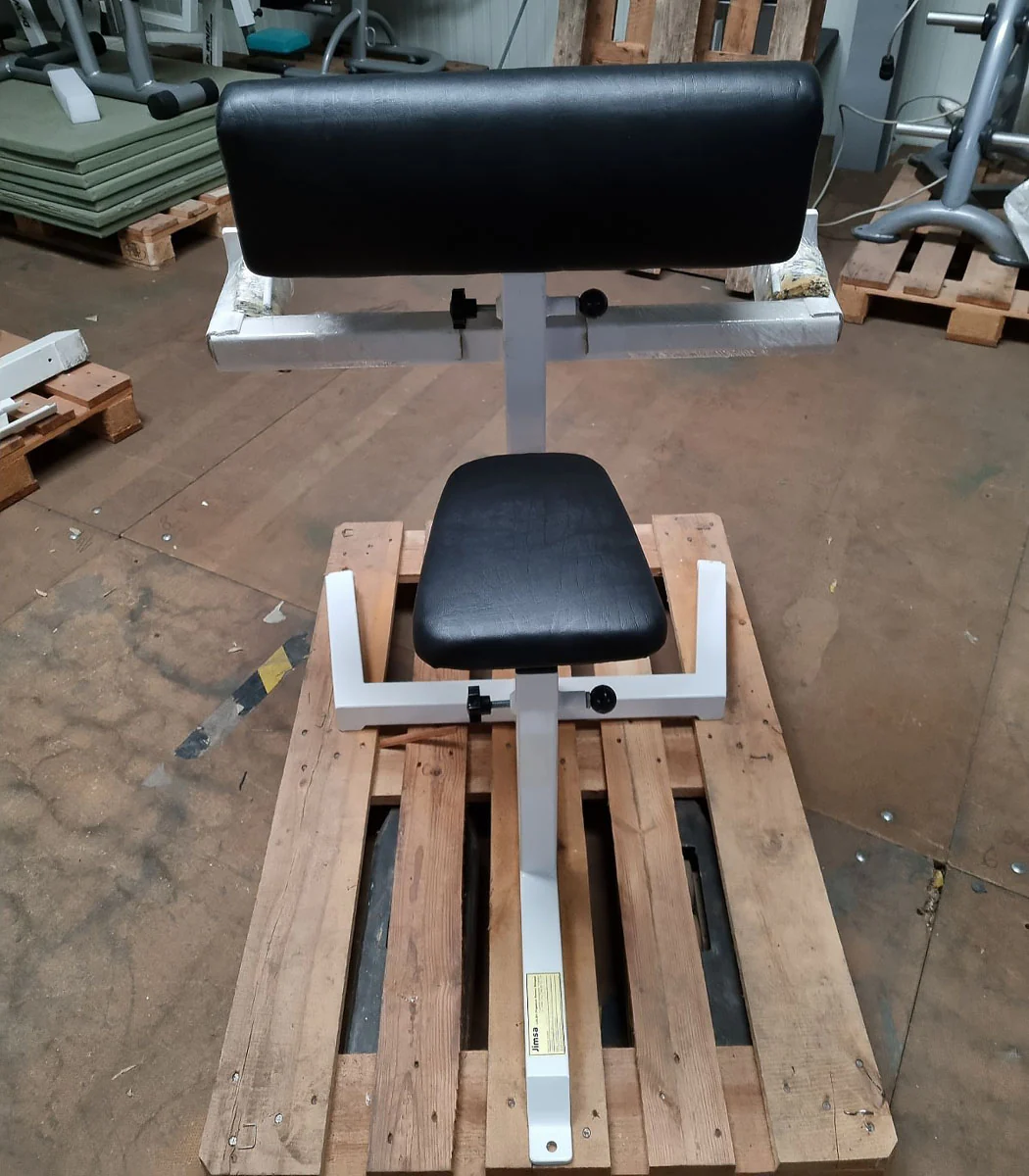 Jimsa Scottcurl Bank, Scott bench, Bizeps Trainingsbank, Rahmen Weiß, Polster Schwarz, Ausstellungsstück - guter Zustand - Image 6