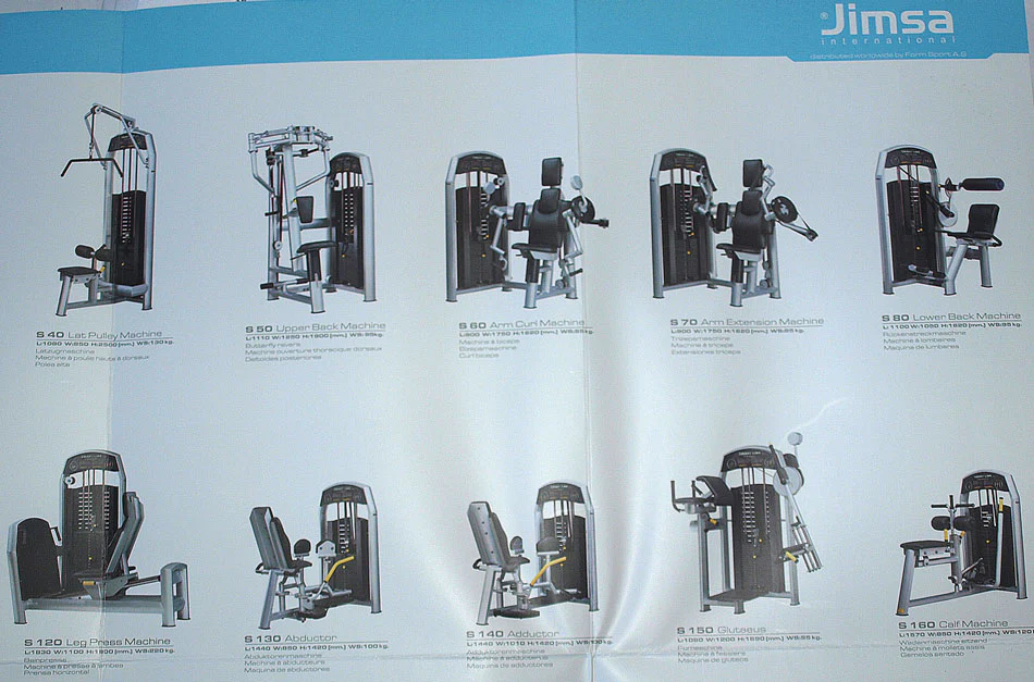 Jimsa Smartline-, Proline- und Benchline Gerätepark, 25 Kraftgeräte, Farbe Silber, Ausstellungsstücke - Image 14