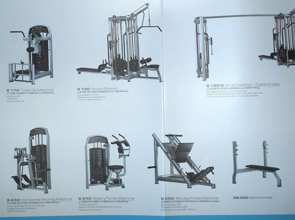 Jimsa Smartline-, Proline- und Benchline Gerätepark, 25 Kraftgeräte, Farbe Silber, Ausstellungsstücke - Image 15