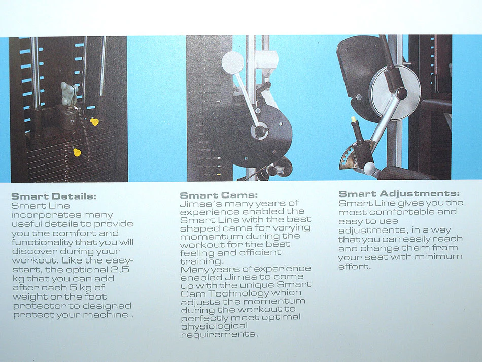 Jimsa Smartline-, Proline- und Benchline Gerätepark, 25 Kraftgeräte, Farbe Silber, Ausstellungsstücke - Image 19