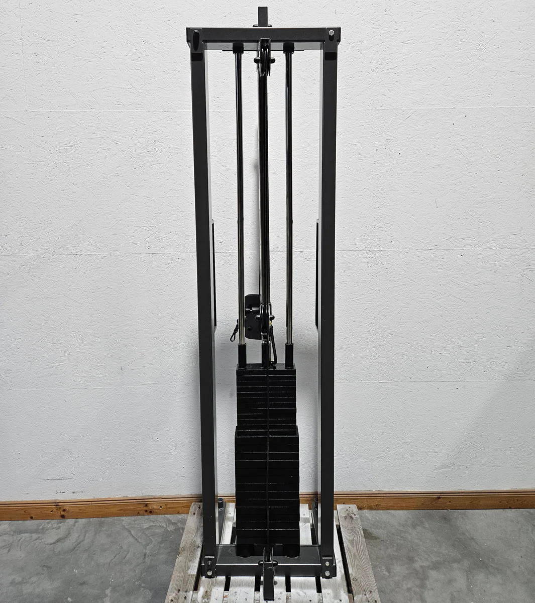 Kabelzug höhenverstellbar, Seilzug, Zugapparat 100kg, Teuwsen Sportgeräte, Rahmen Anthrazit, gebraucht - geprüfter Zustand - Image 3