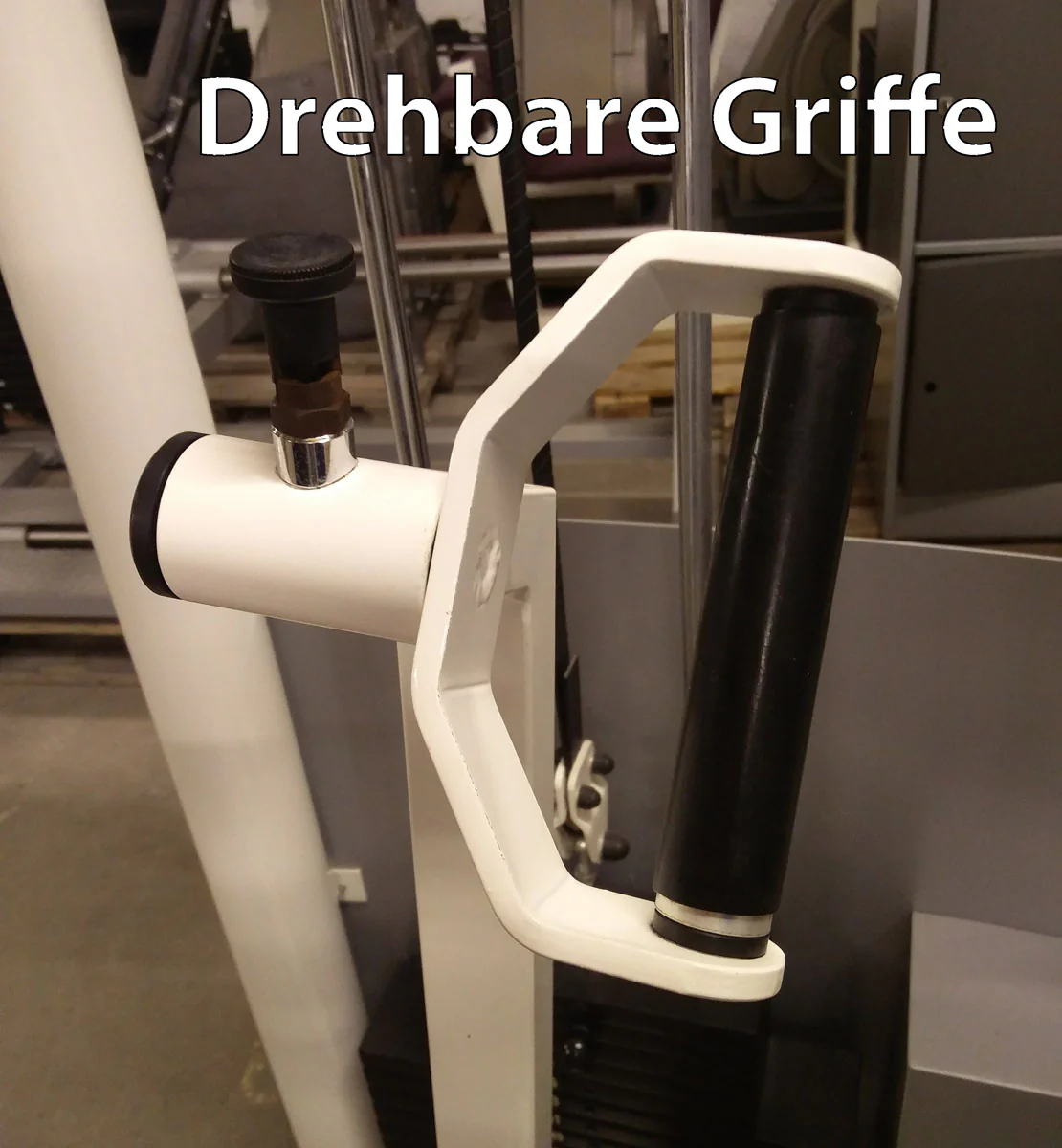 Kaphingst Bankdrückmaschine, Brustpresse, drehbare Griffe, MPG, Farbe Weiß, gebraucht - überholter Zustand - Image 3