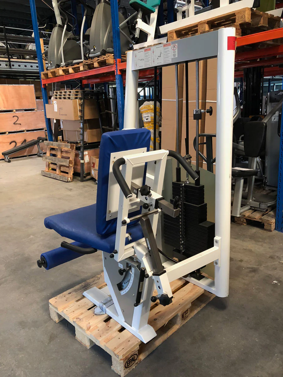 Kaphingst Beinstrecker Beinbeuger KOMBIgerät, sitzend-liegend verstellbar, MPG, Farbe Weiß, gebraucht - überholter Zustand - Image 5