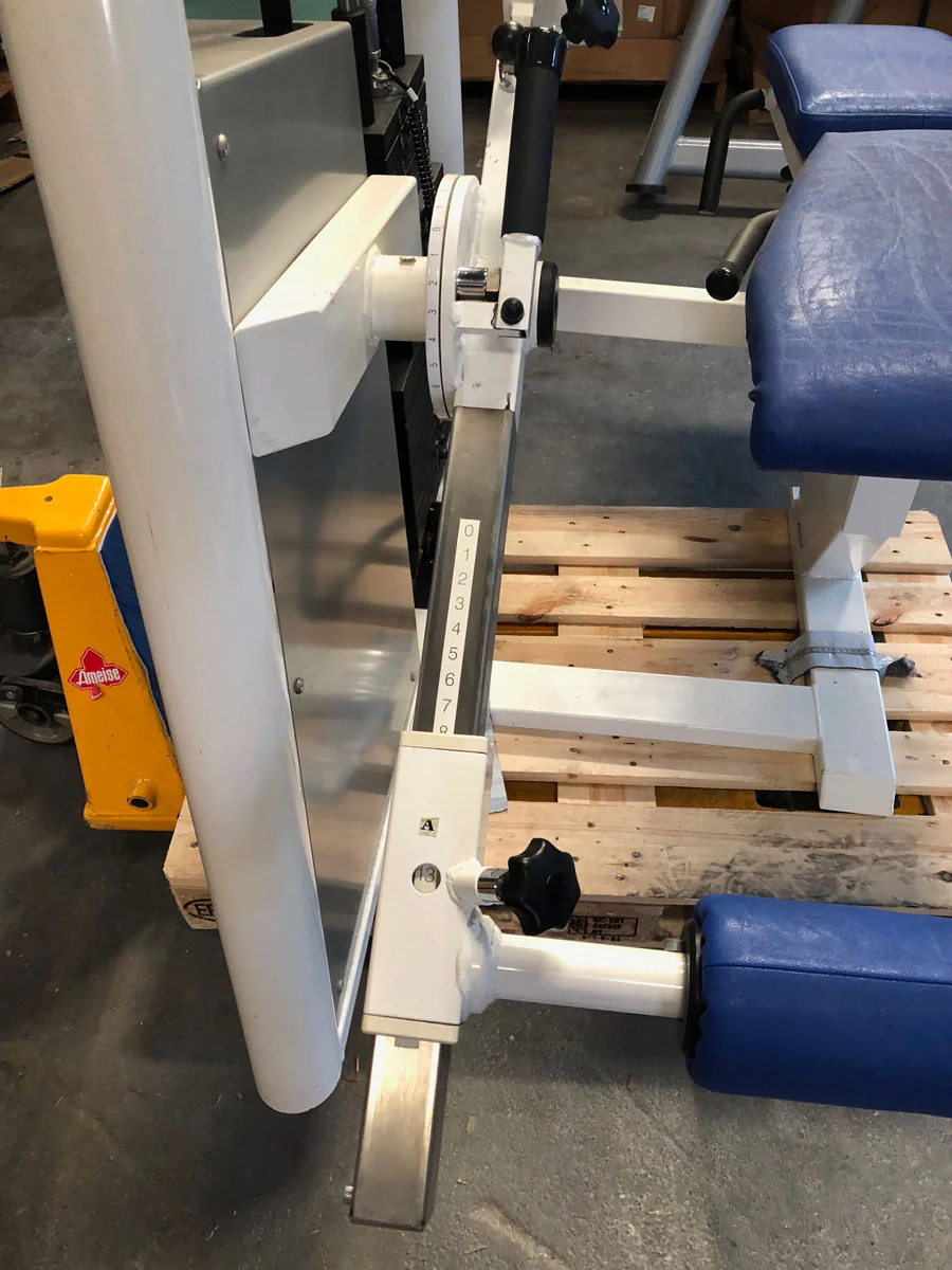 Kaphingst Beinstrecker Beinbeuger KOMBIgerät, sitzend-liegend verstellbar, MPG, Farbe Weiß, gebraucht - überholter Zustand - Image 8