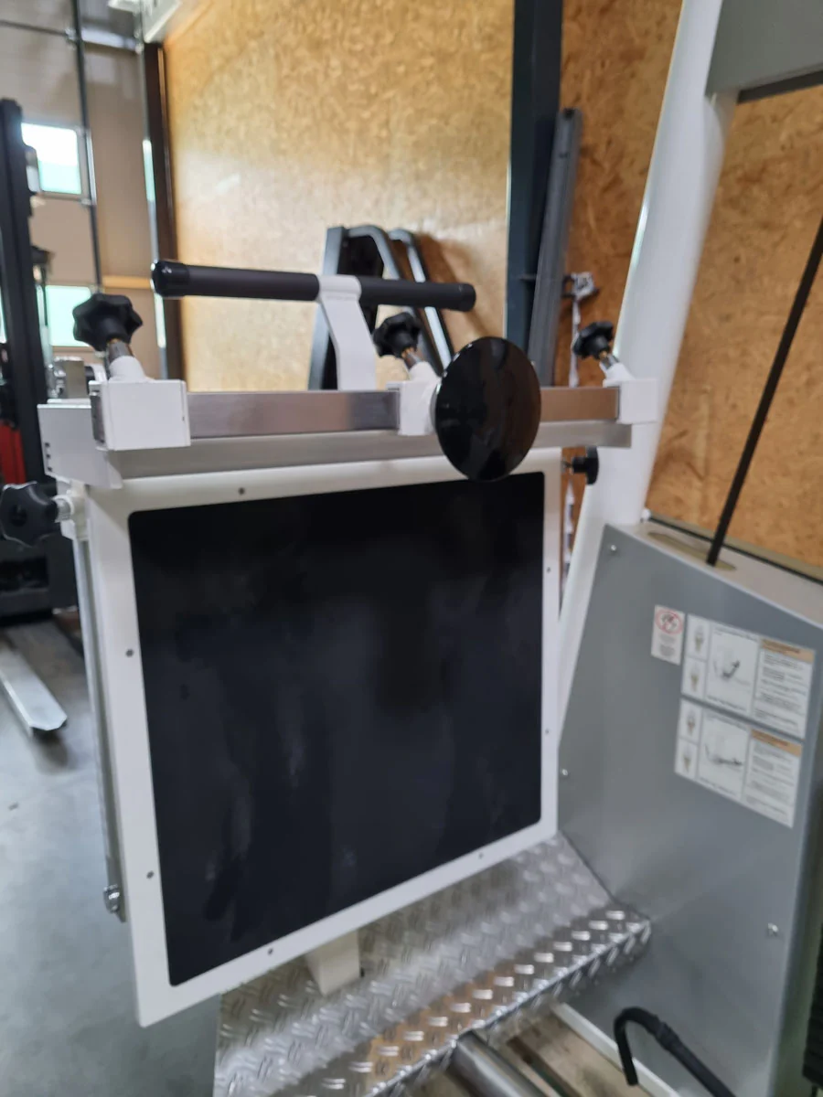 Kaphingst Funktionsstemme, verstellbare Beinpresse, mit Kippkreisel, MPG, Rahmenfarbe Weiß, Polsterfarbe Blau, gebraucht - überholter Zustand - Image 11