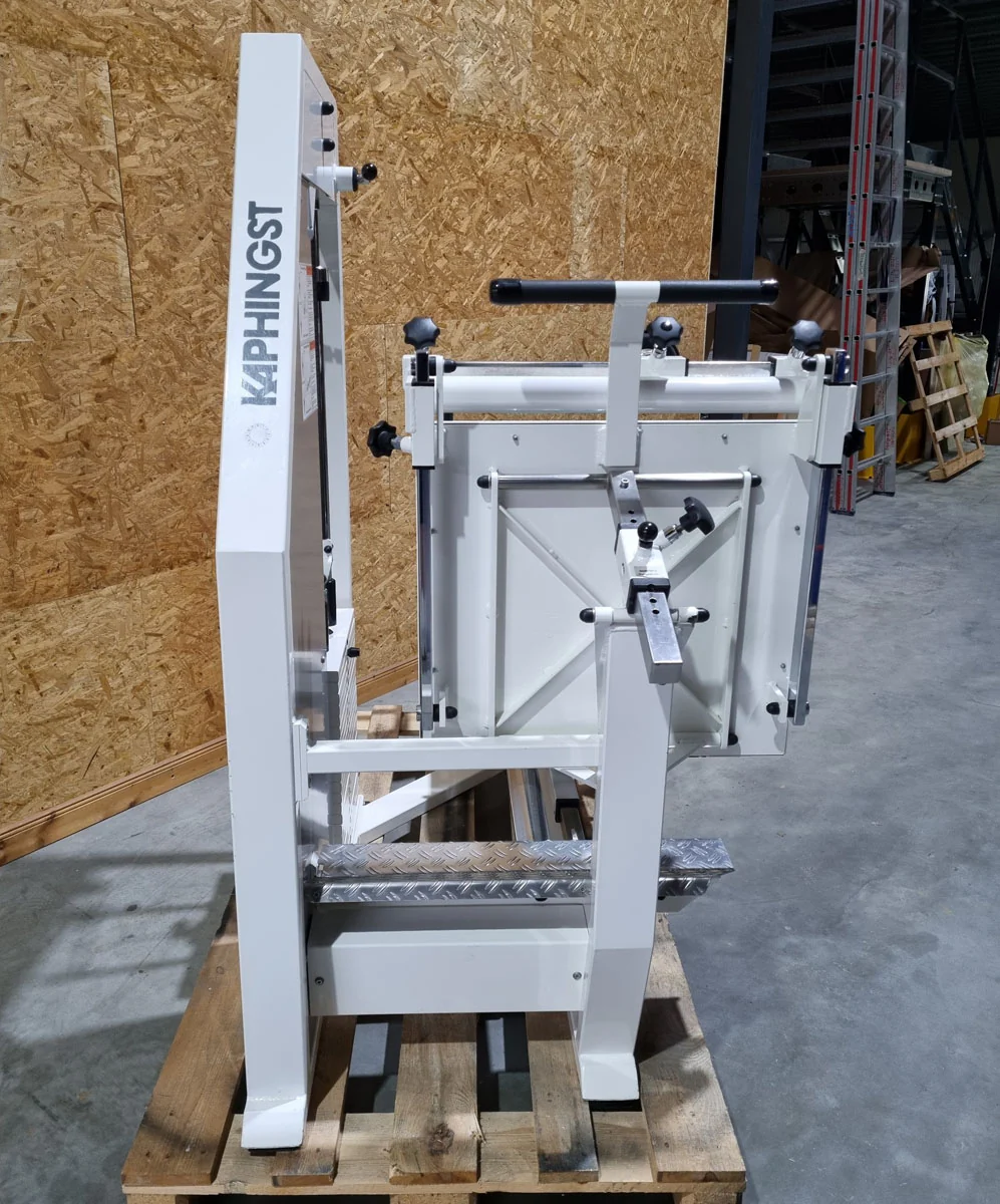 Kaphingst Funktionsstemme, verstellbare Beinpresse, mit Kippkreisel, MPG, Rahmenfarbe Weiß, Polsterfarbe Türkis, gebraucht - überholter Zustand - Image 3