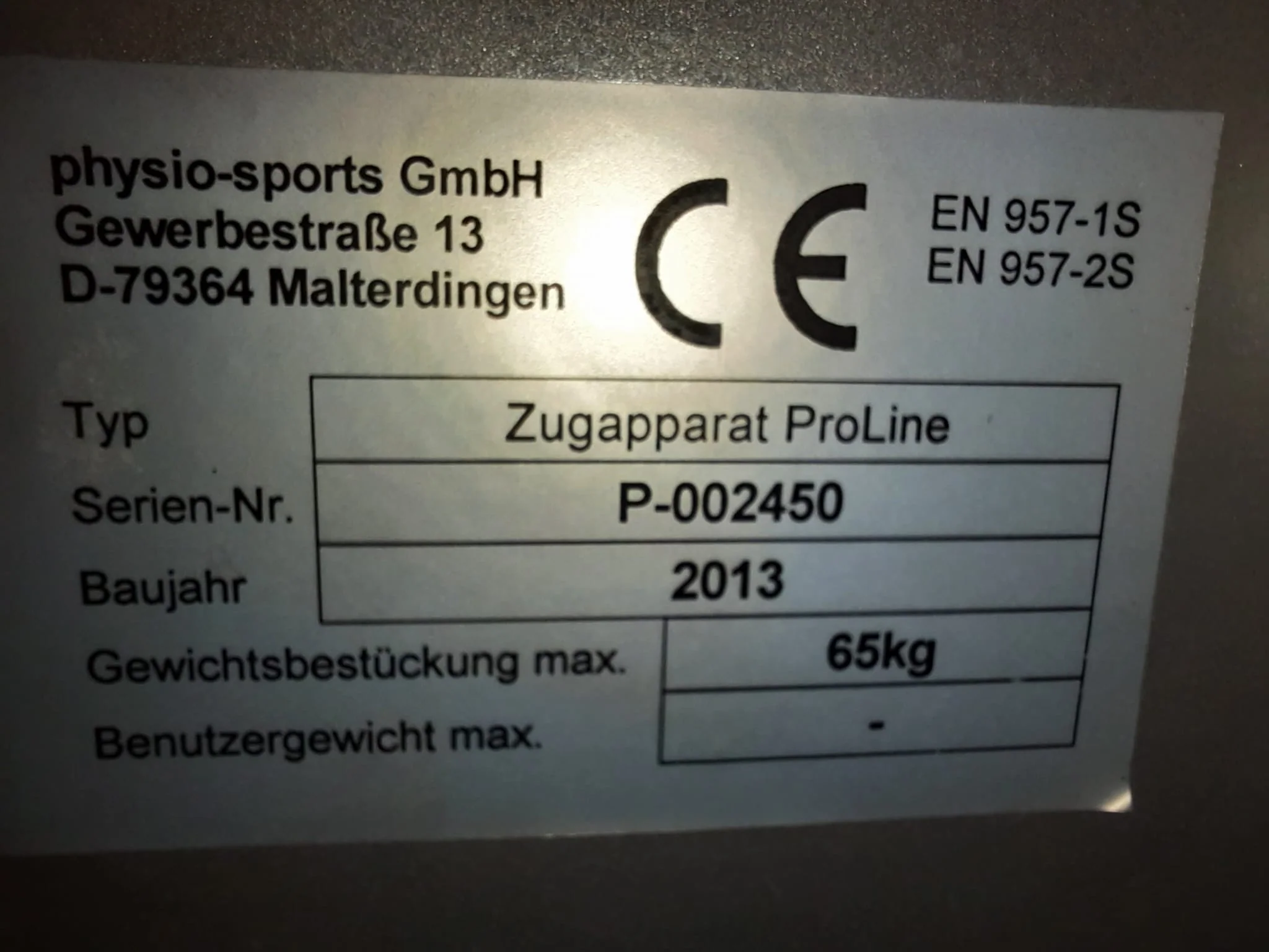 KG am Geräte Set - 10 medizinische Kraftgeräte - Physio Sports GmbH, Medizinzulassung MPG, Made in Germany, gebraucht - überholter Zustand - Image 13