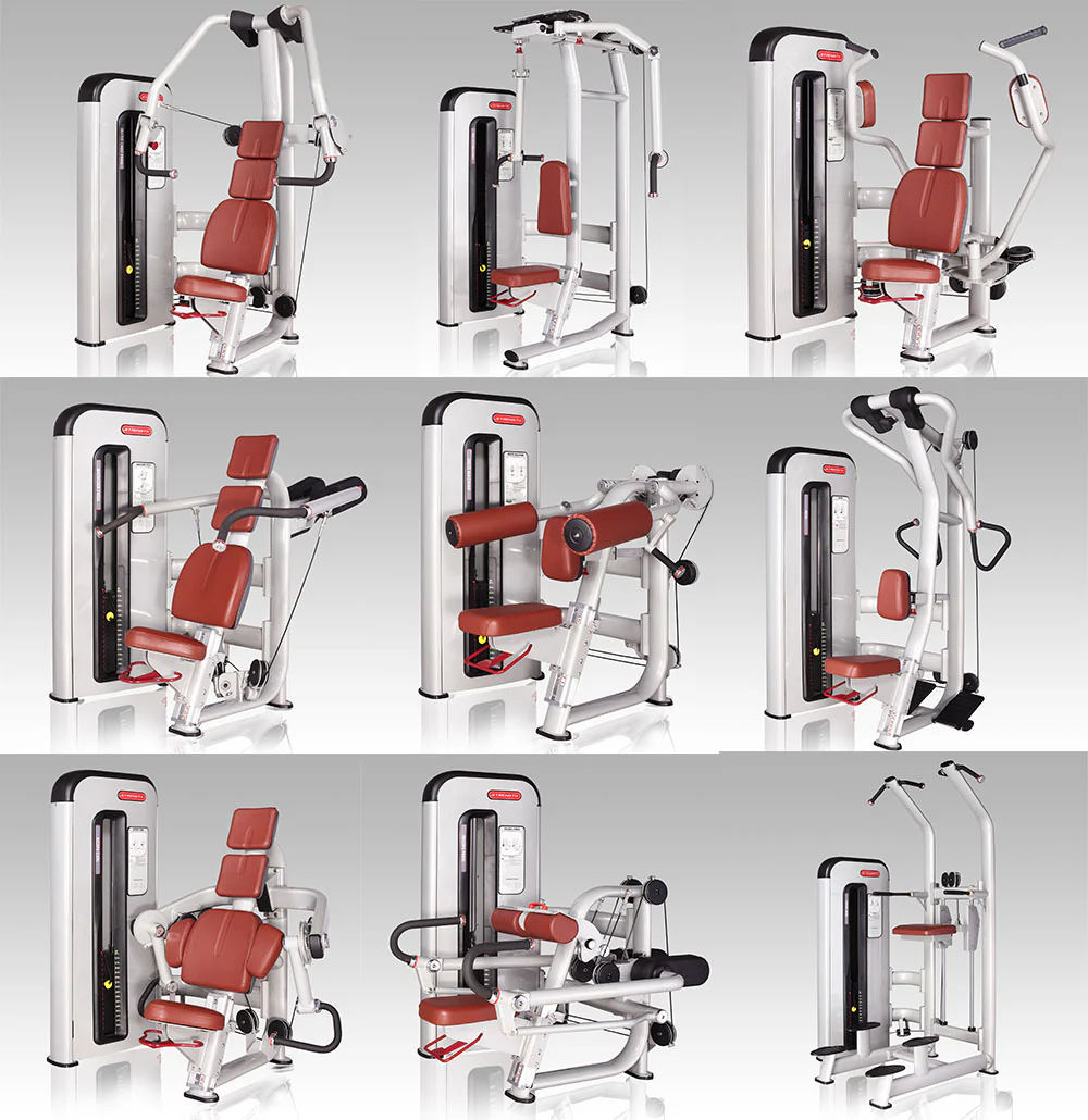 Komplette Fitnessstudio Einrichtung - Gerätepark mit über 45 Kraftgeräten - Danksport S-Line Set mit 45 Fitnessgeräten & Zubehör, Ausstellungsgeräte vergleichbar mit Gym80, Nautilus, Star Trac oder TechnoGym - Image 11