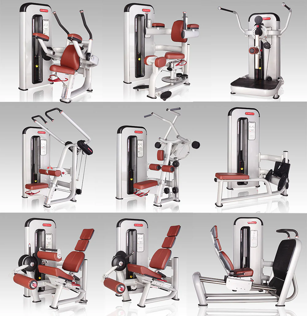 Komplette Fitnessstudio Einrichtung - Gerätepark mit über 45 Kraftgeräten - Danksport S-Line Set mit 45 Fitnessgeräten & Zubehör, Ausstellungsgeräte vergleichbar mit Gym80, Nautilus, Star Trac oder TechnoGym - Image 12