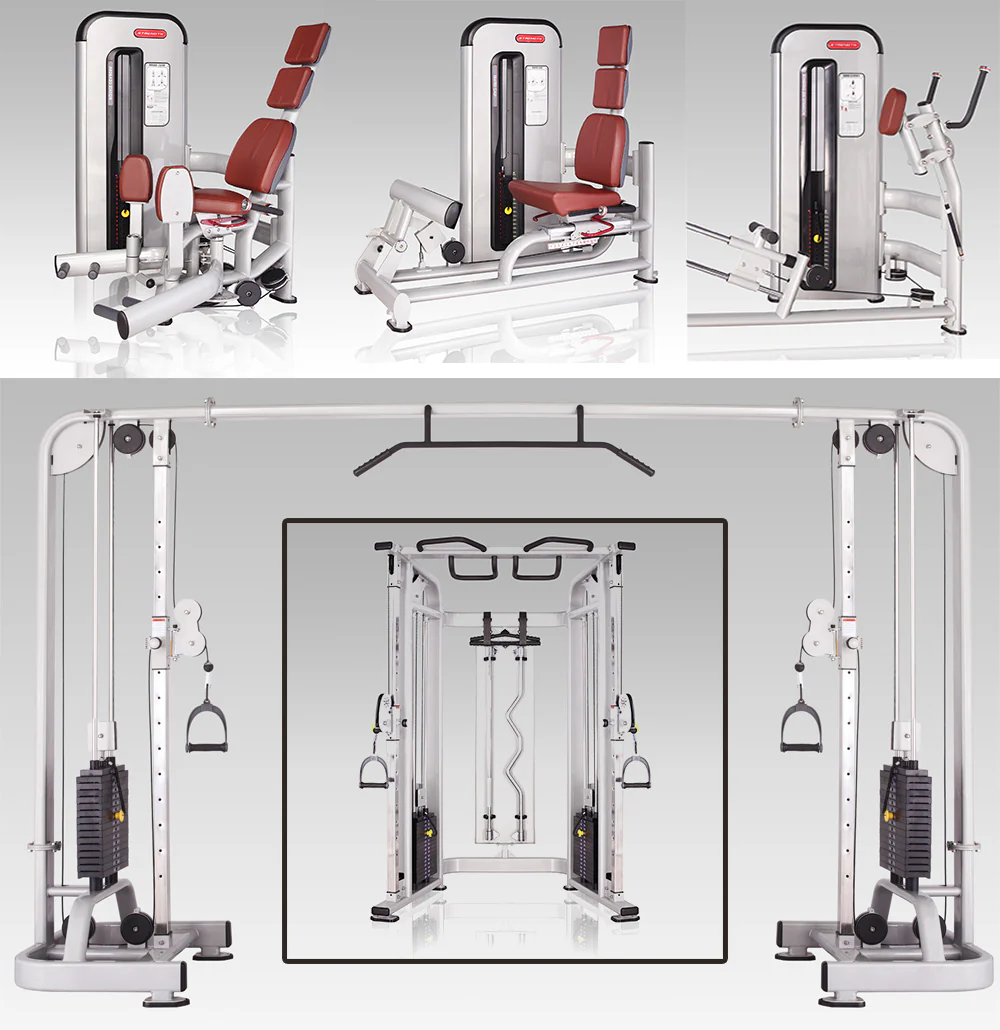 Komplette Fitnessstudio Einrichtung - Gerätepark mit über 45 Kraftgeräten - Danksport S-Line Set mit 45 Fitnessgeräten & Zubehör, Ausstellungsgeräte vergleichbar mit Gym80, Nautilus, Star Trac oder TechnoGym - Image 13
