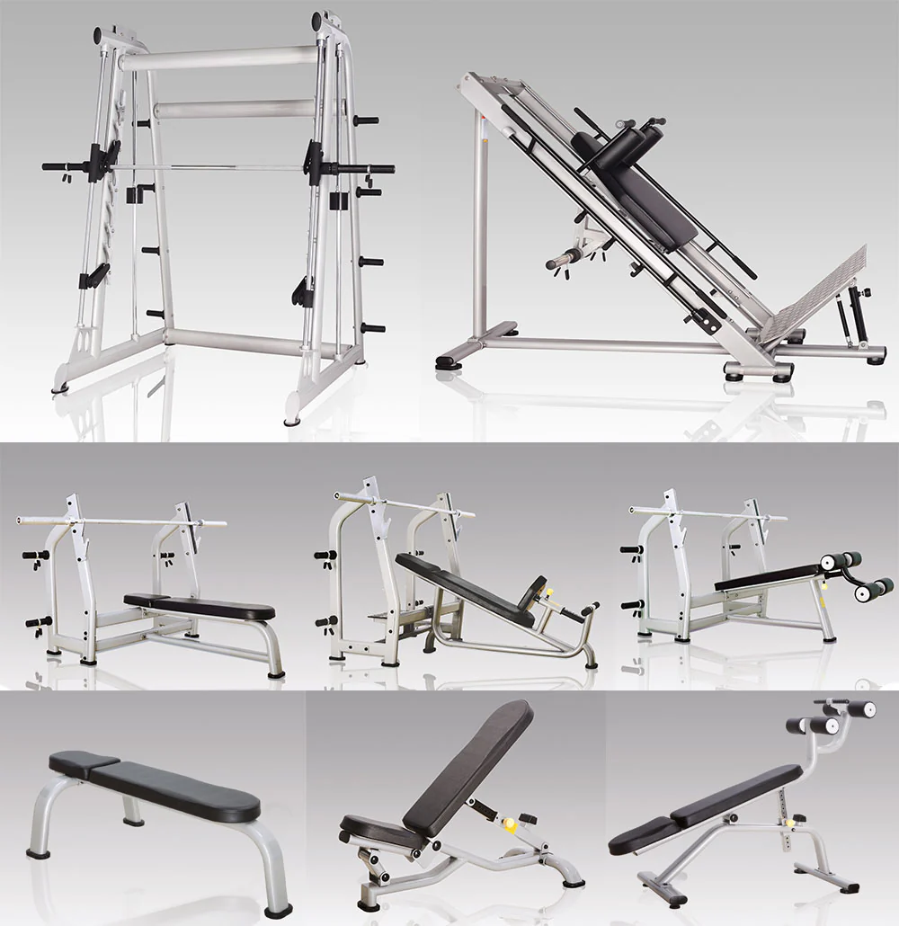 Komplette Fitnessstudio Einrichtung - Gerätepark mit über 45 Kraftgeräten - Danksport S-Line Set mit 45 Fitnessgeräten & Zubehör, Ausstellungsgeräte vergleichbar mit Gym80, Nautilus, Star Trac oder TechnoGym - Image 14
