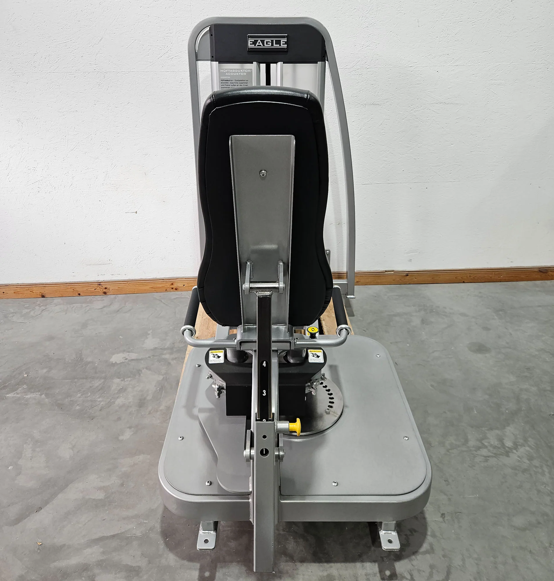 Cybex Eagle Abduktoren und Adduktoren Kombimaschine 2 in 1 - Hip Abduction and Hip Adduction, Rahmenfarbe Silber, Polsterfarbe Schwarz, gebraucht - überholter Zustand - Image 6