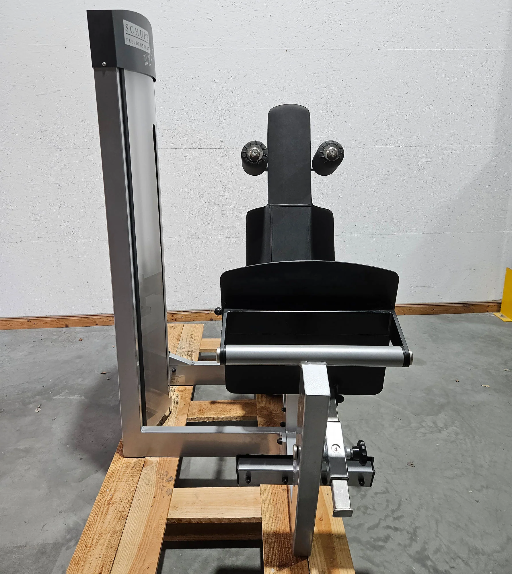 Schupp Mystery Funktionsstemme Kombi Sitzend-Liegend,  Beinpresse verstellbar, Rahmen Silber-Grau, gebraucht - überholter Zustand - Image 4