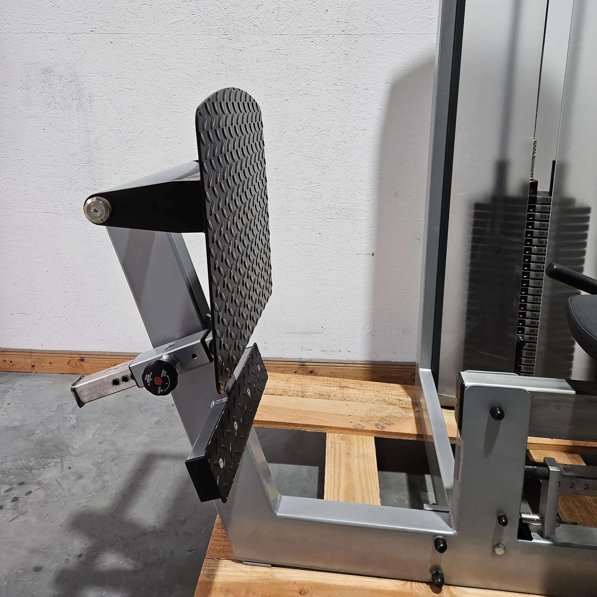 Schupp Mystery Funktionsstemme Kombi Sitzend-Liegend,  Beinpresse verstellbar, Rahmen Silber-Grau, gebraucht - überholter Zustand - Image 8
