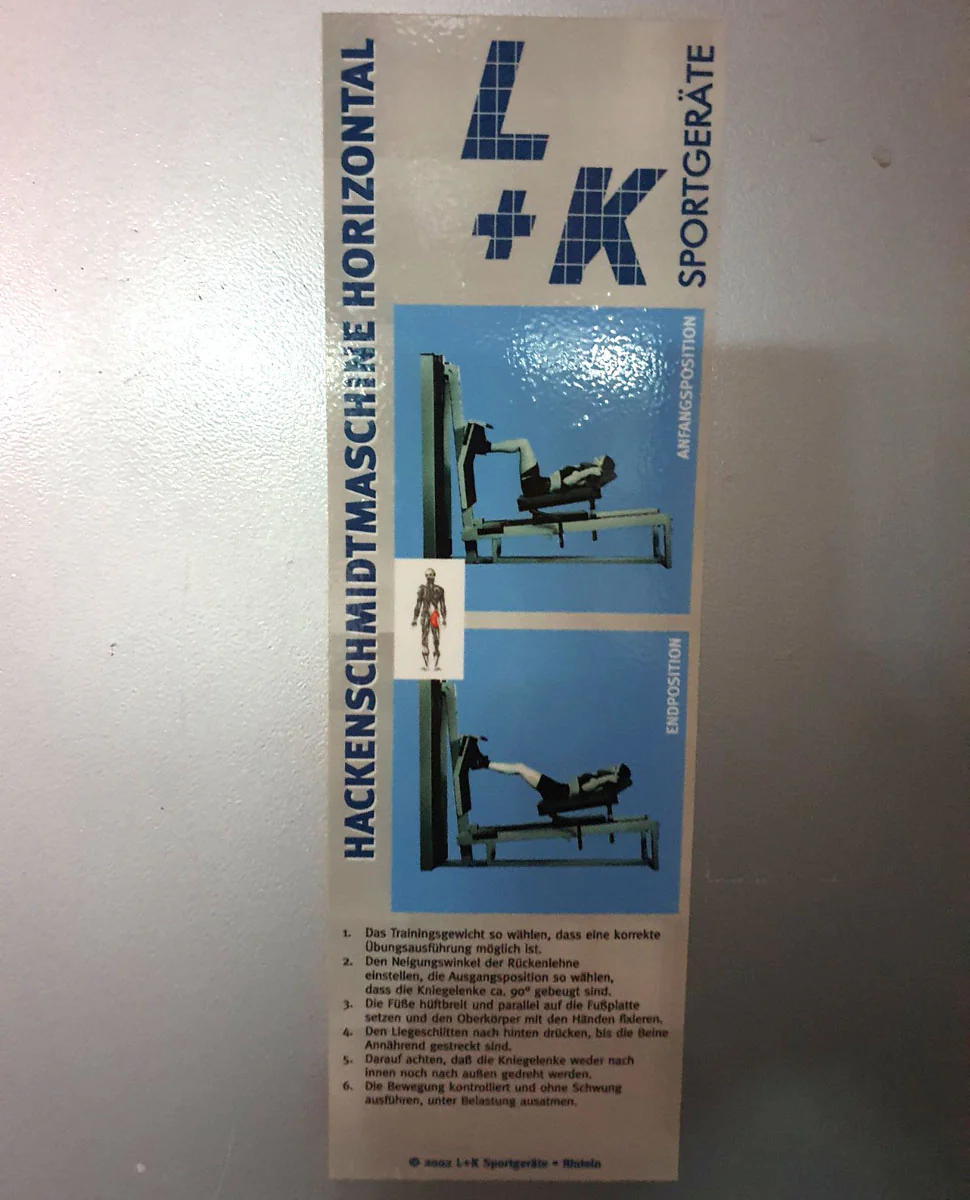 L+K Beinpresse, liegend, Gym80 Ähnlich, Leg Press Oldschool Bodybuilding, Silber, gebraucht - geprüfter Zustand - Image 4