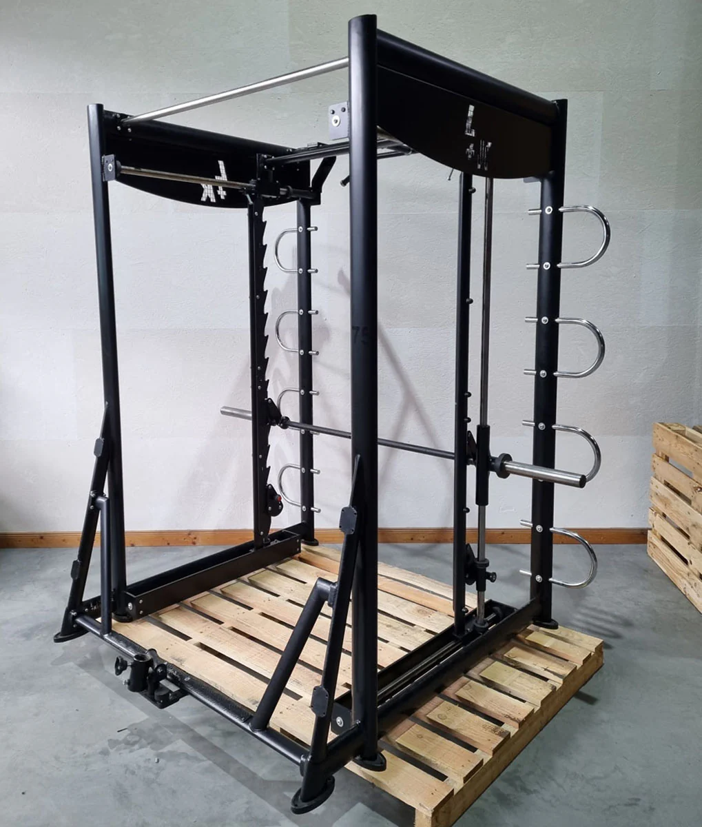 L+K Multi-Rack 272E, 3D Multipresse Rack, Smith Machine, Dips und Klimmzug Möglichkeiten, Rahmenfarbe Schwarz, gebraucht - überholter Zustand - Image 14